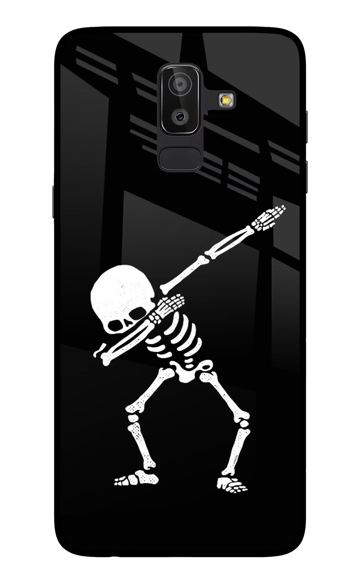 Dabbing Skeleton Art Samsung On8 2018 Back Cover - Dabbing Skeleton Art Samsung On8 2018 Glass Case Back Cover by Casekaro Dabbing Skeleton Art Samsung On8 2018 Glass Case Back Cover by Casekaro