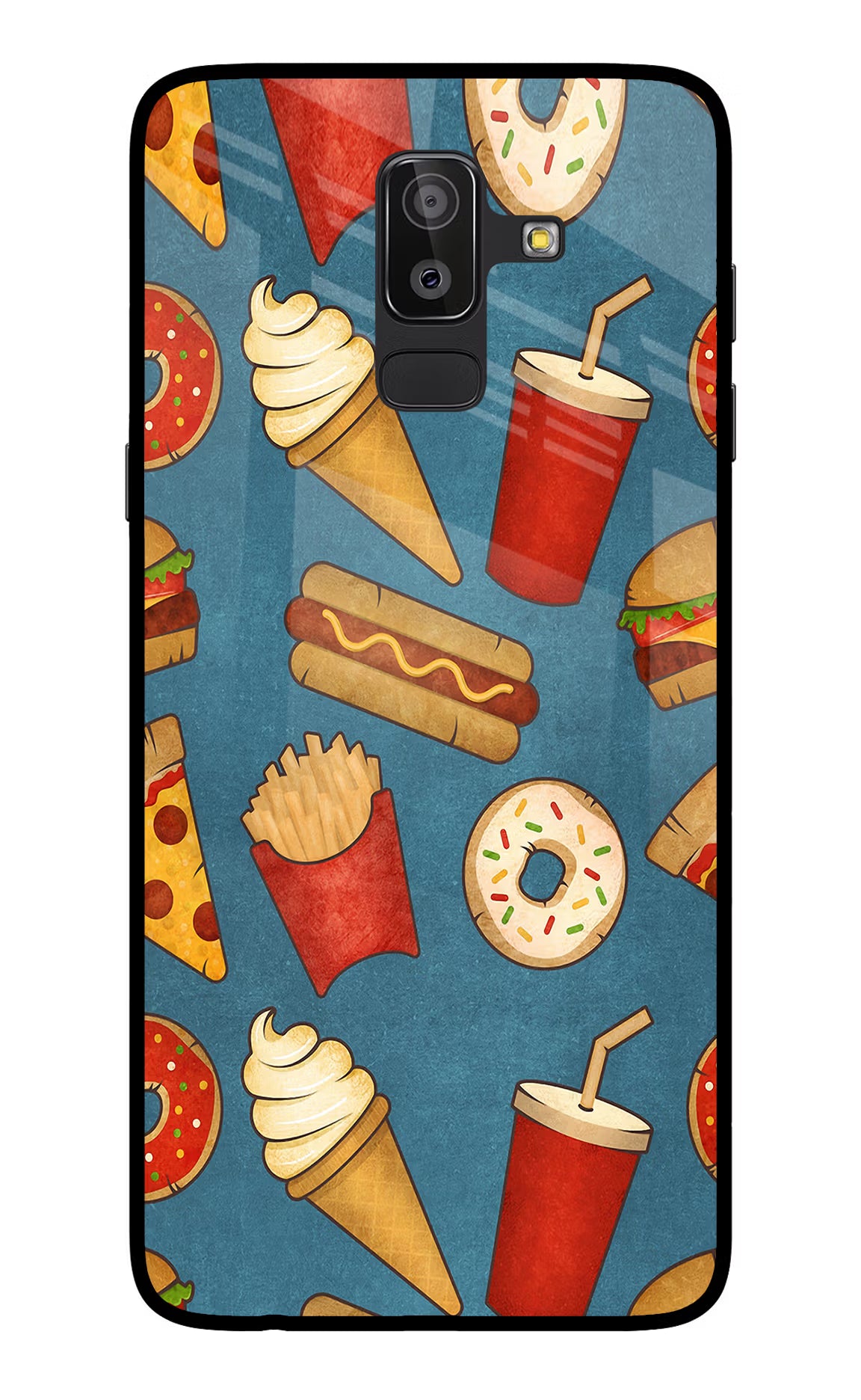Foodie Samsung On8 2018 Back Cover - Foodie Samsung On8 2018 Glass Case Back Cover by Casekaro Foodie Samsung On8 2018 Glass Case Back Cover by Casekaro