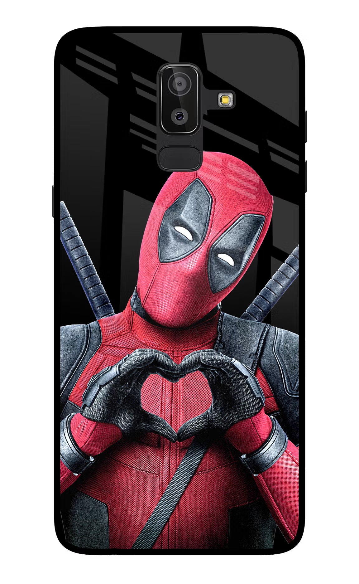 Deadpool Samsung On8 2018 Back Cover - Deadpool Samsung On8 2018 Glass Case Back Cover by Casekaro Deadpool Samsung On8 2018 Glass Case Back Cover by Casekaro
