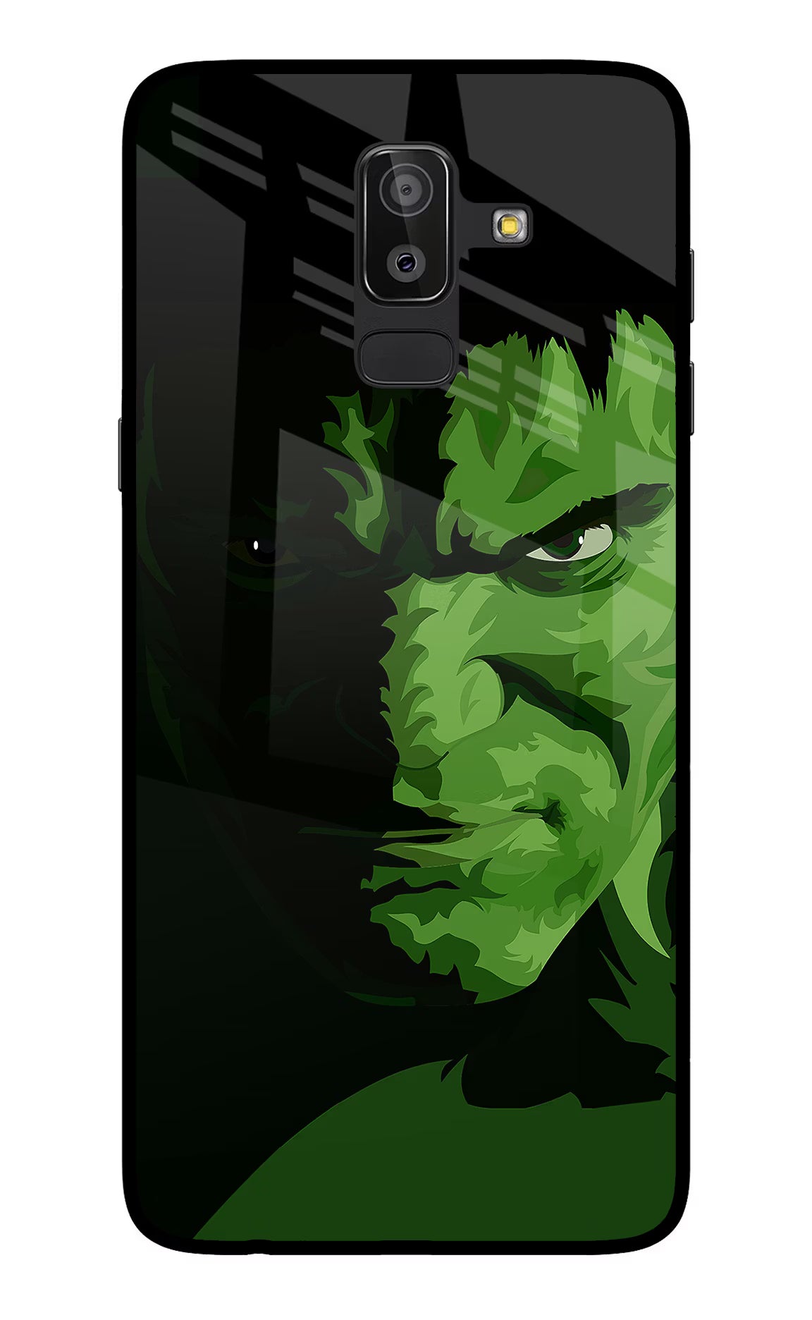 HULK Samsung On8 2018 Back Cover - HULK Samsung On8 2018 Glass Case Back Cover by Casekaro HULK Samsung On8 2018 Glass Case Back Cover by Casekaro