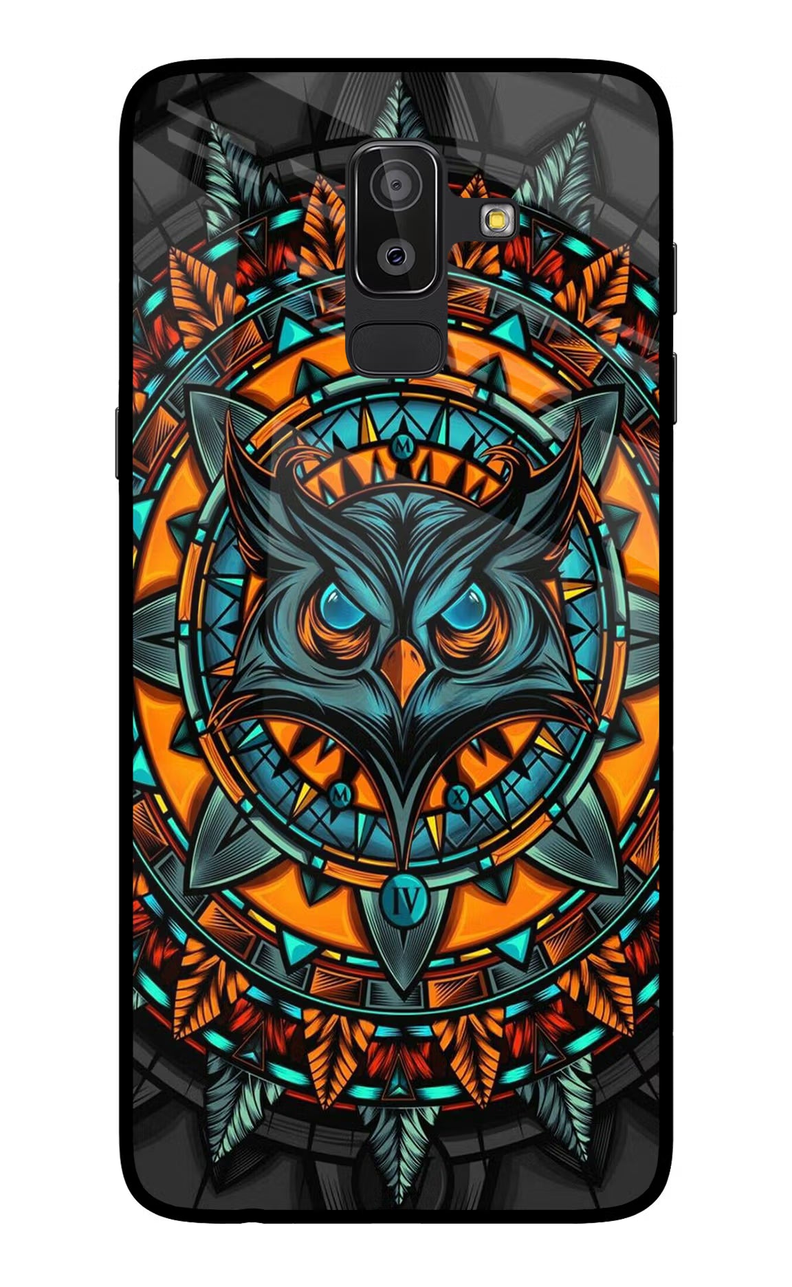 Angry Owl Art Samsung On8 2018 Glass Case - Angry Owl Art Samsung On8 2018 Glass Case Angry Owl Art Samsung On8 2018 Glass Case