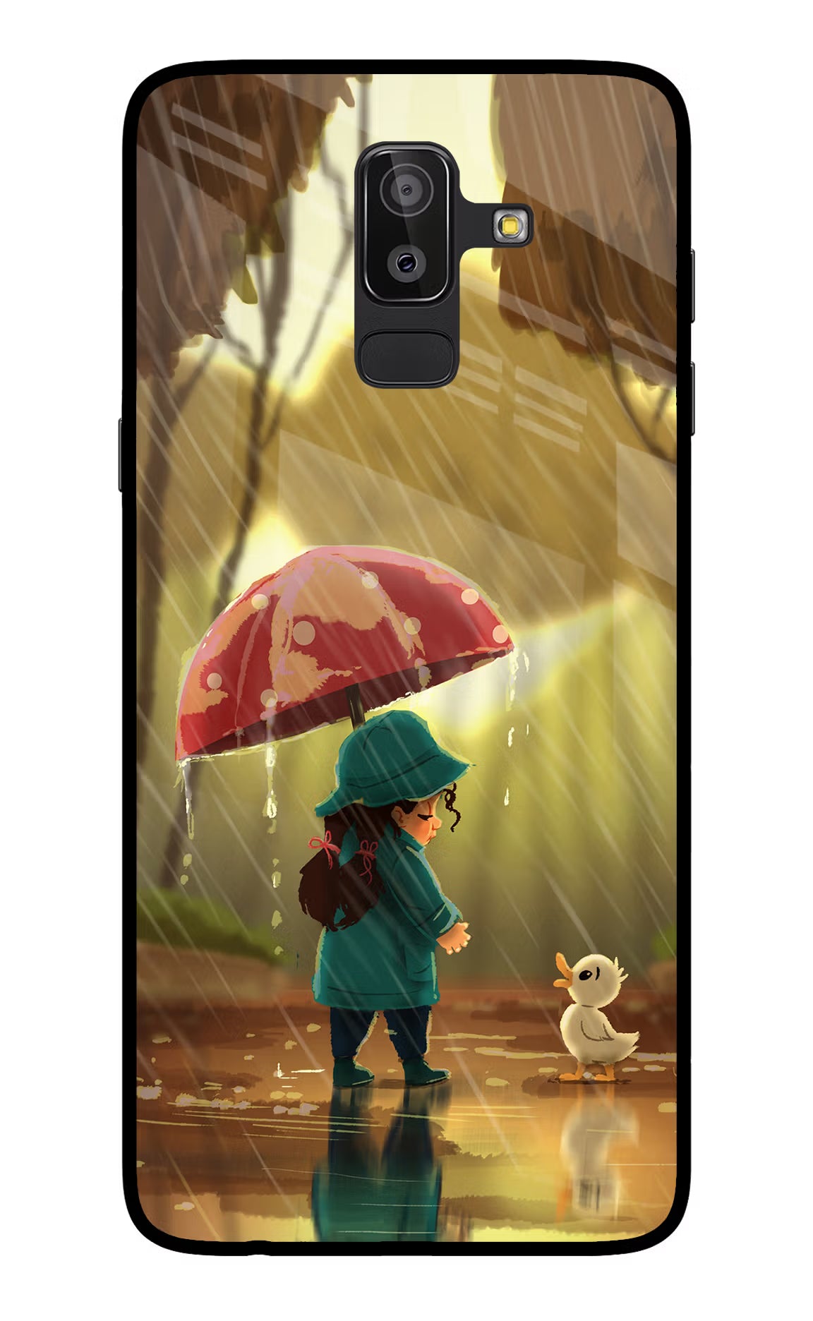 Rainy Day Samsung On8 2018 Glass Case - Rainy Day Samsung On8 2018 Glass Case Rainy Day Samsung On8 2018 Glass Case