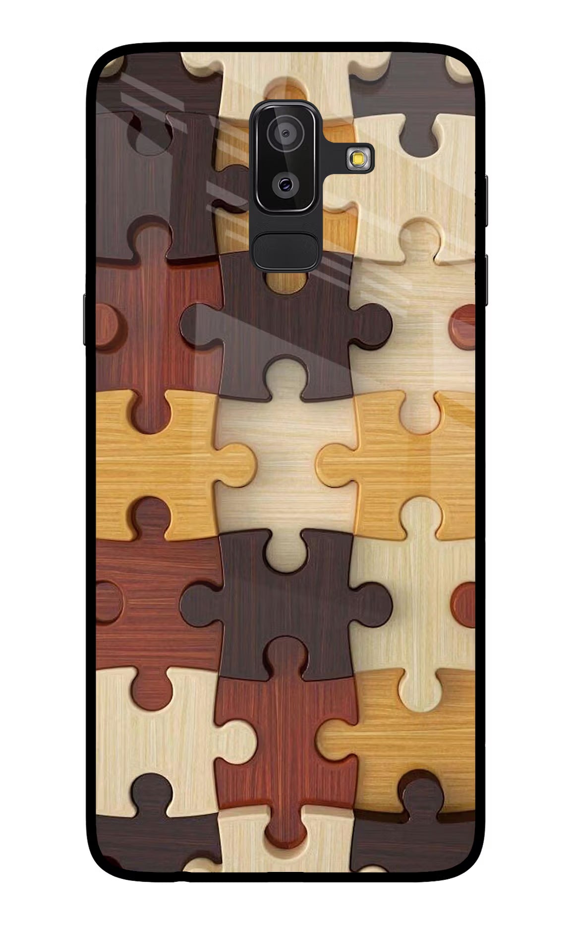 Wooden Puzzle Samsung On8 2018 Glass Case - Wooden Puzzle Samsung On8 2018 Glass Case Wooden Puzzle Samsung On8 2018 Glass Case