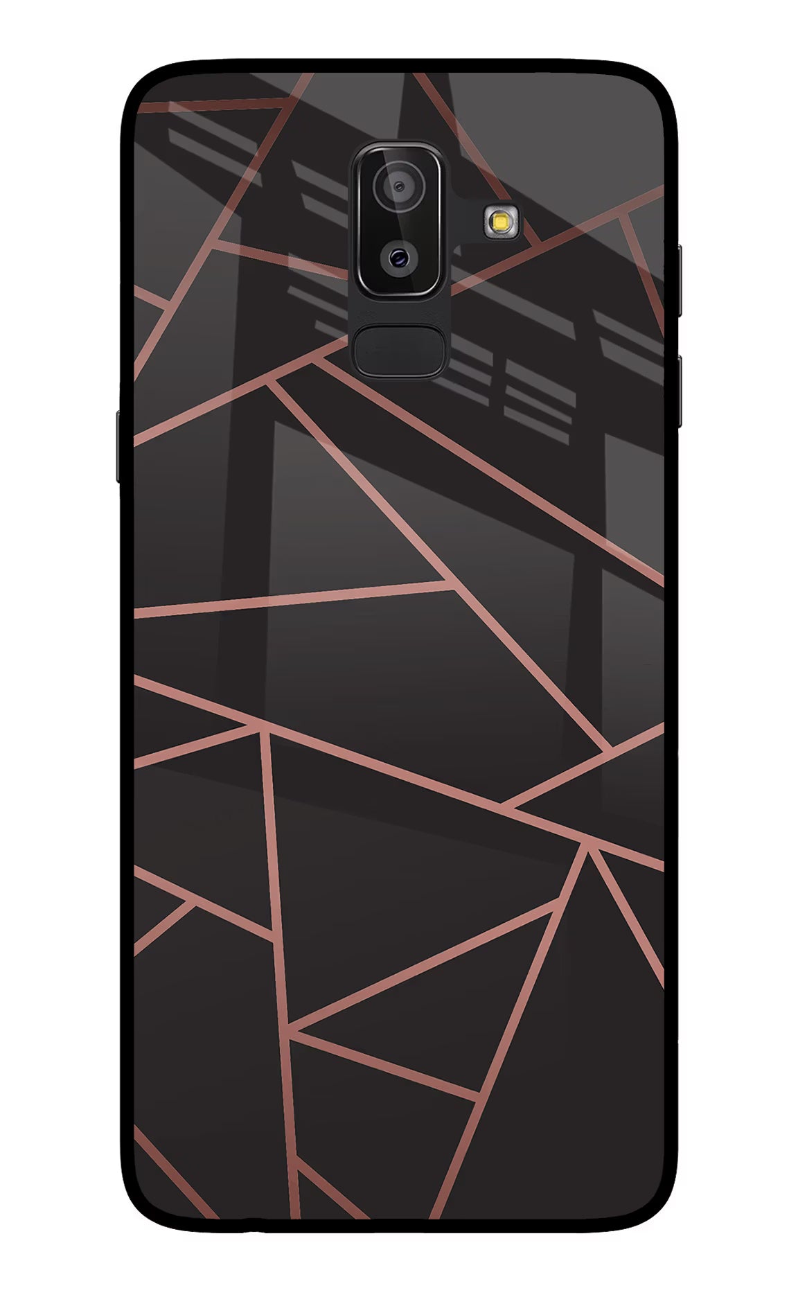 Geometric Pattern Samsung On8 2018 Back Cover - Geometric Pattern Samsung On8 2018 Glass Case Back Cover by Casekaro Geometric Pattern Samsung On8 2018 Glass Case Back Cover by Casekaro