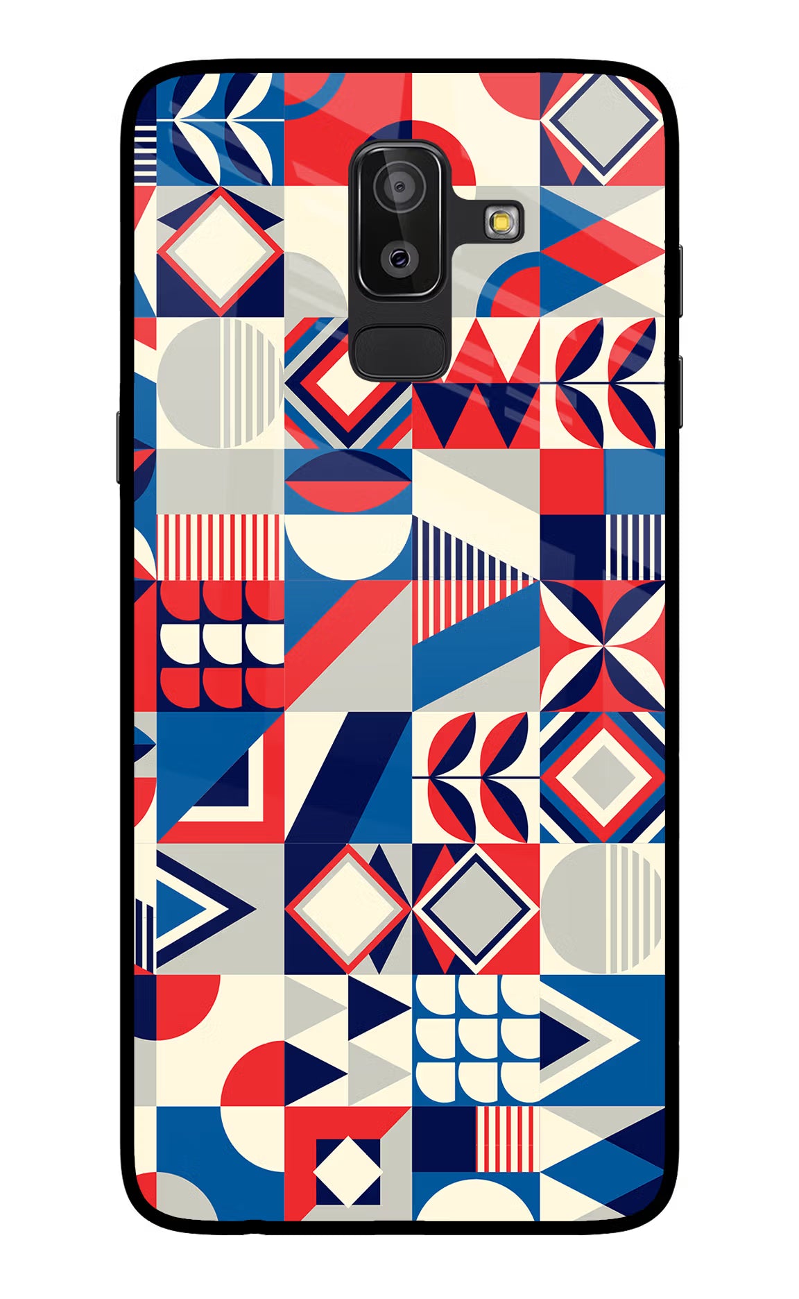 Colorful Pattern Samsung On8 2018 Back Cover - Colorful Pattern Samsung On8 2018 Glass Case Back Cover by Casekaro Colorful Pattern Samsung On8 2018 Glass Case Back Cover by Casekaro