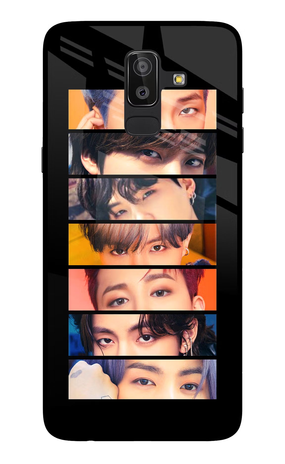 BTS Eyes Samsung On8 2018 Back Cover - BTS Eyes Samsung On8 2018 Glass Case Back Cover by Casekaro BTS Eyes Samsung On8 2018 Glass Case Back Cover by Casekaro