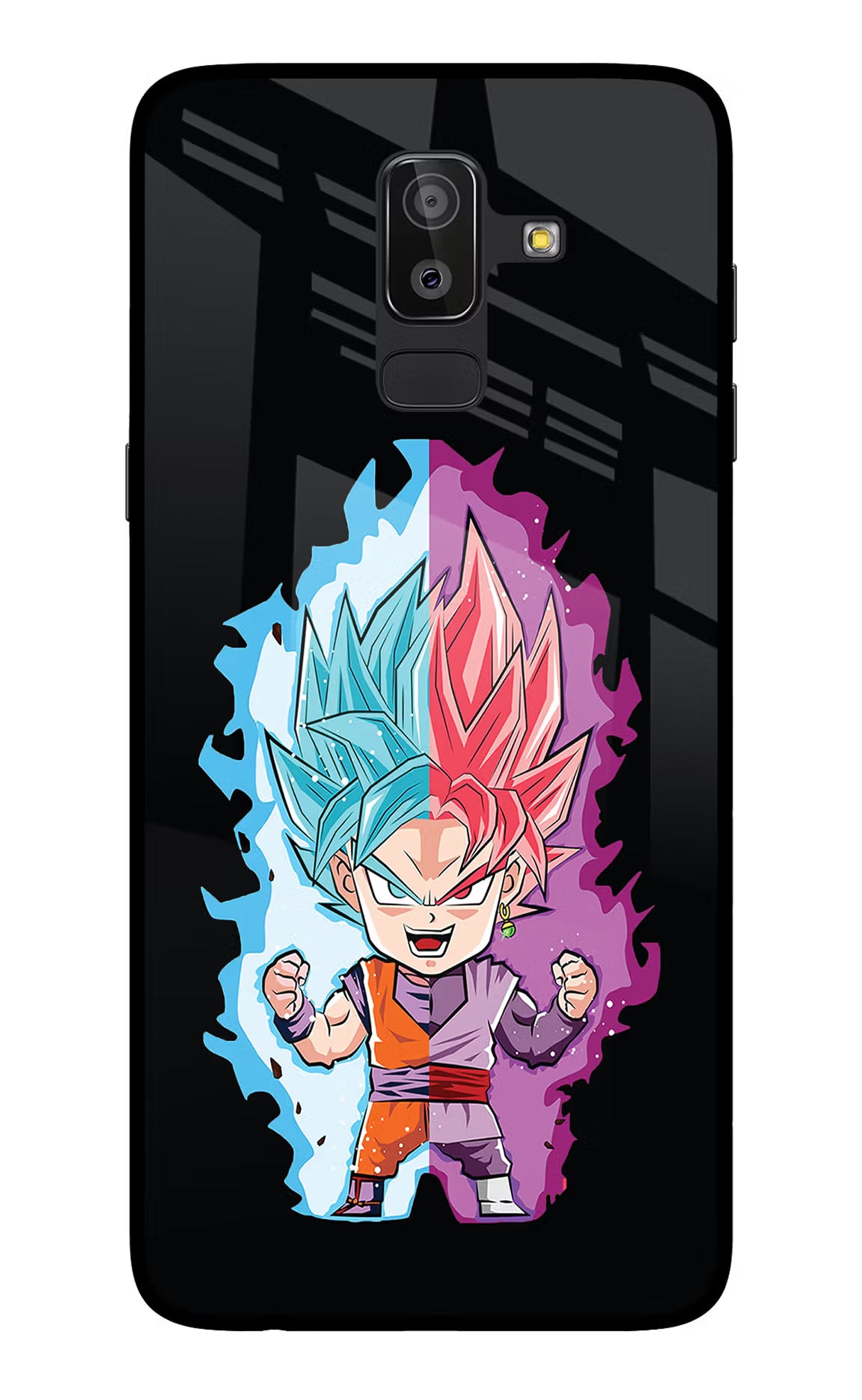 Chota Goku Samsung On8 2018 Back Cover - Chota Goku Samsung On8 2018 Glass Case Back Cover by Casekaro Chota Goku Samsung On8 2018 Glass Case Back Cover by Casekaro