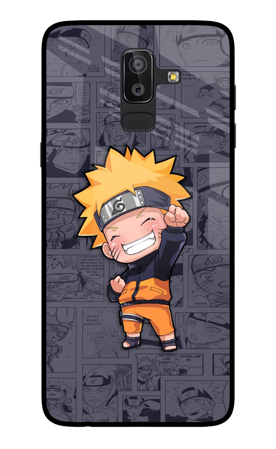 Chota Naruto Samsung On8 2018 Back Cover - Chota Naruto Samsung On8 2018 Glass Case Back Cover by Casekaro Chota Naruto Samsung On8 2018 Glass Case Back Cover by Casekaro