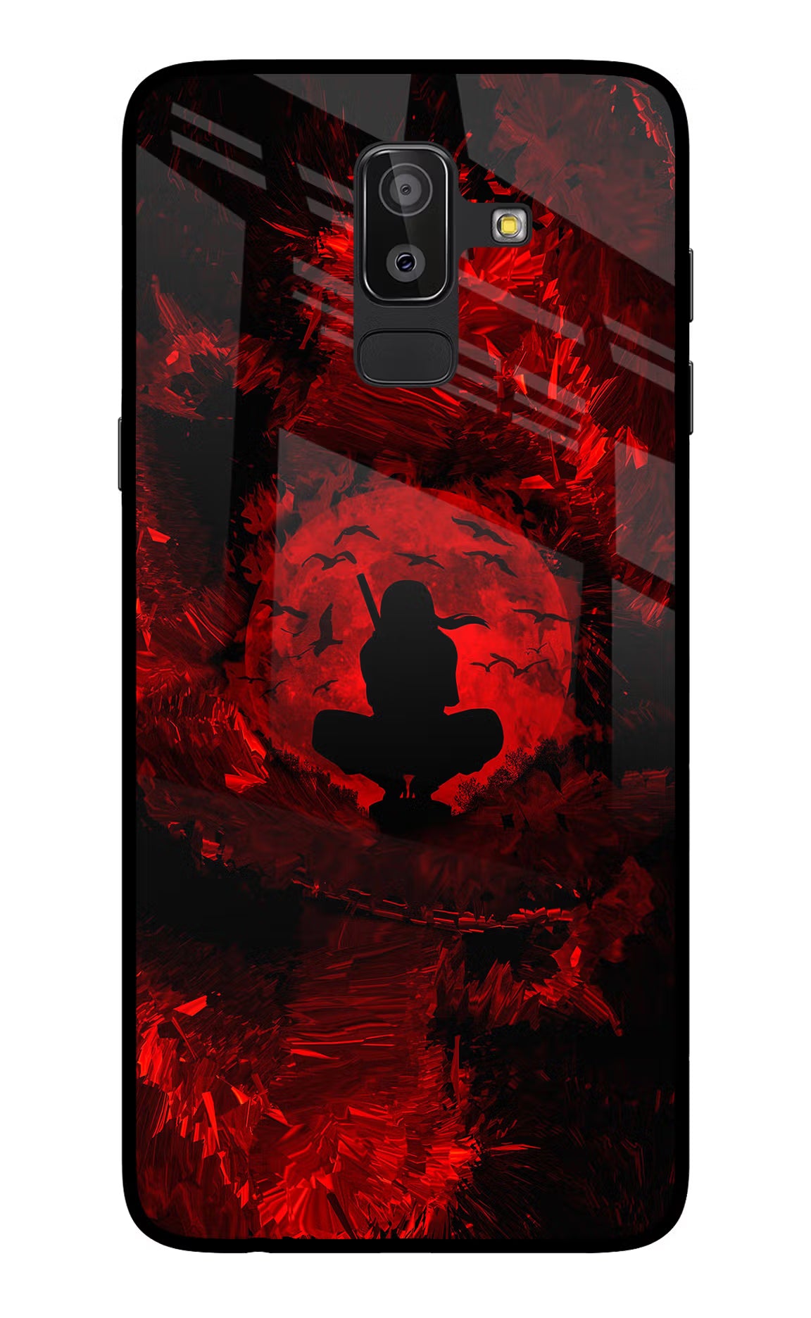 Itachi Uchiha Samsung On8 2018 Back Cover - Itachi Uchiha Samsung On8 2018 Glass Case Back Cover by Casekaro Itachi Uchiha Samsung On8 2018 Glass Case Back Cover by Casekaro