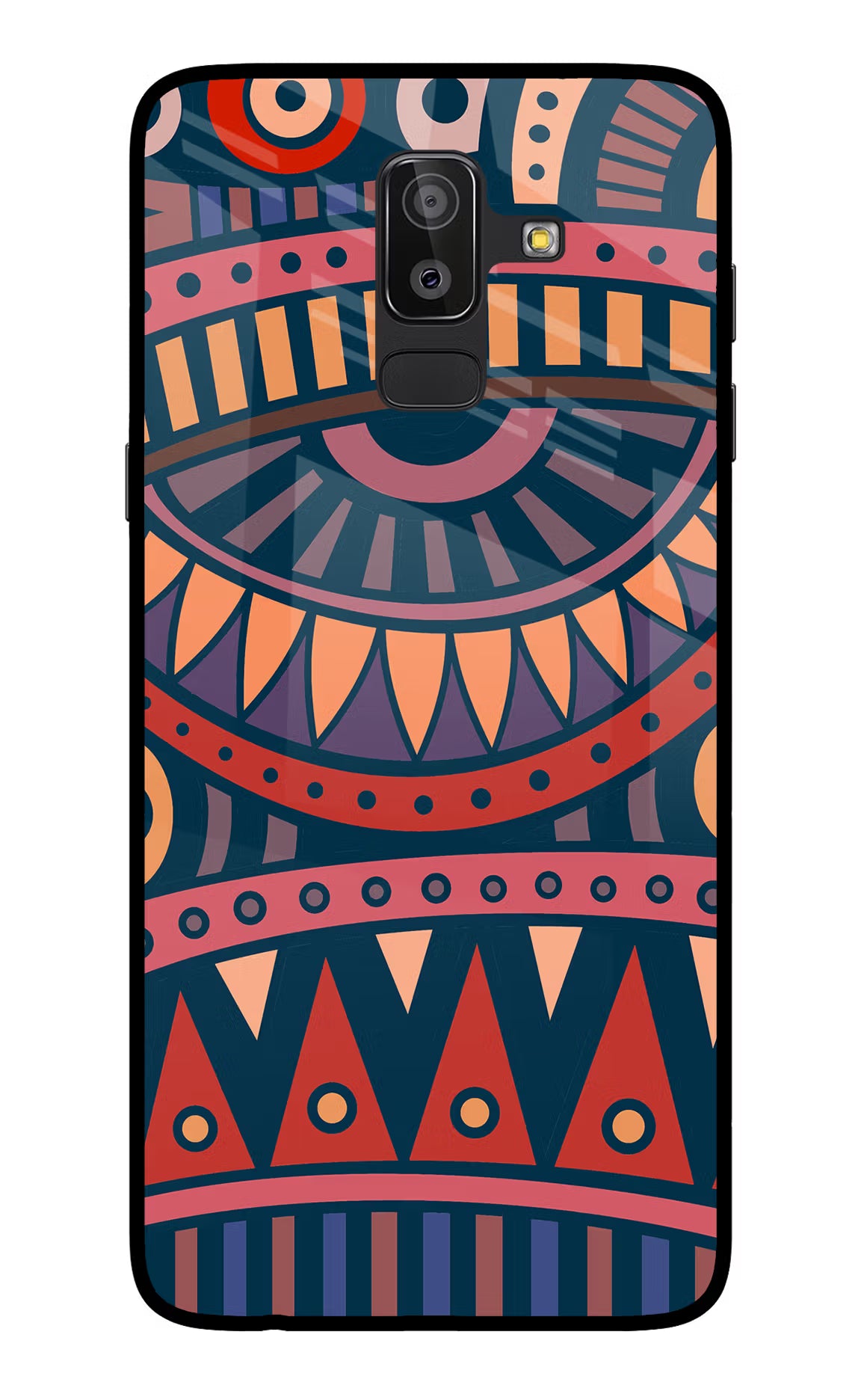 African Culture Design Samsung On8 2018 Back Cover - African Culture Design Samsung On8 2018 Glass Case Back Cover by Casekaro African Culture Design Samsung On8 2018 Glass Case Back Cover by Casekaro