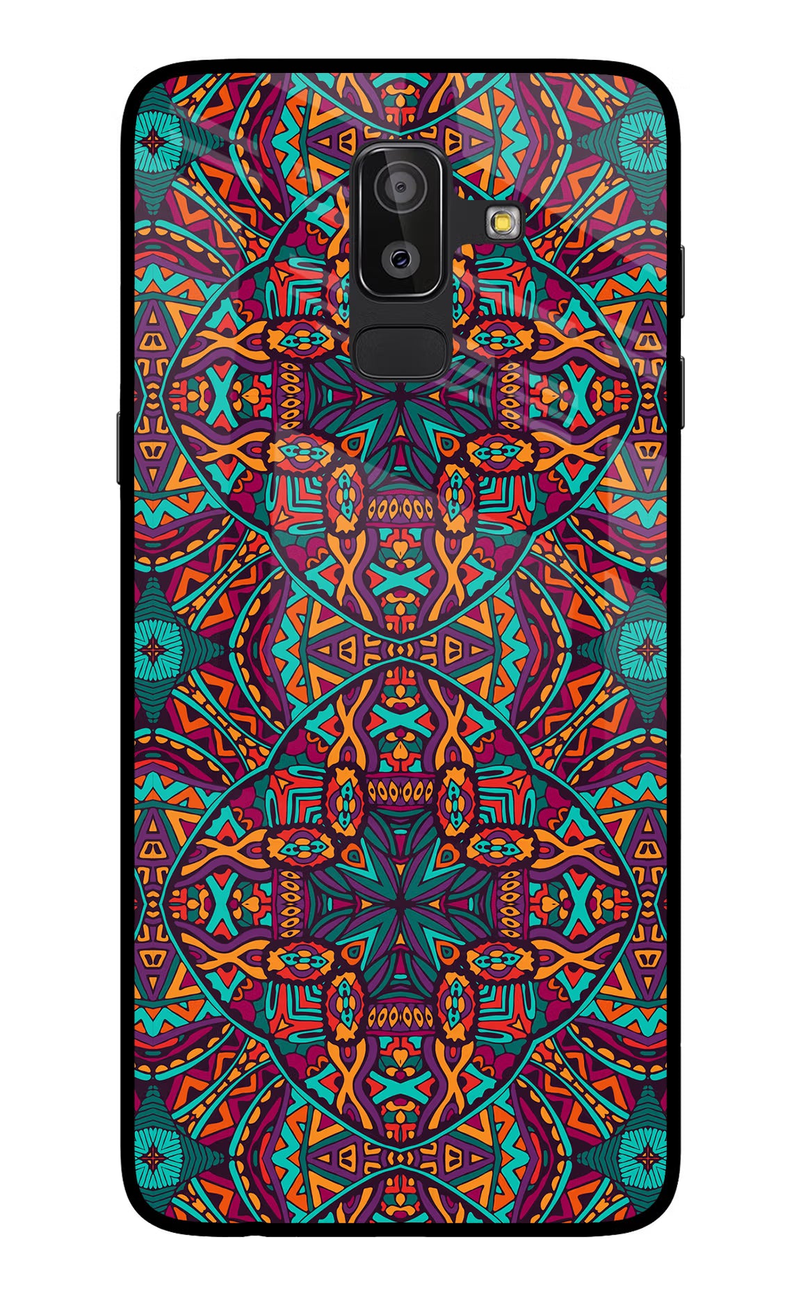 Colour Mandala Samsung On8 2018 Glass Case - Colour Mandala Samsung On8 2018 Glass Case Colour Mandala Samsung On8 2018 Glass Case