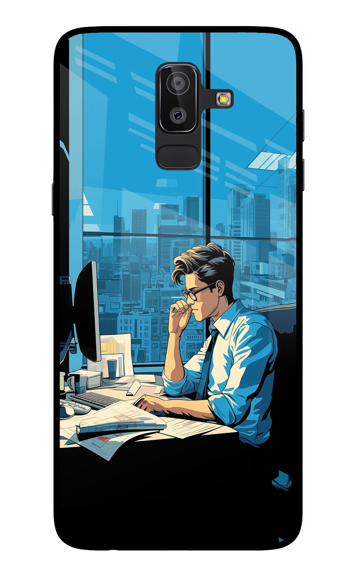 Focused Hustler (AI Generated) Samsung On8 2018 Glass Case - Focused Hustler (AI Generated) Samsung On8 2018 Glass Case Focused Hustler (AI Generated) Samsung On8 2018 Glass Case