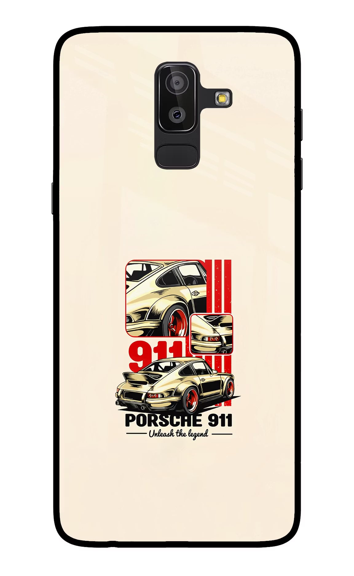 Classic Porsche 911 Samsung On8 2018 Back Cover - Classic Porsche 911 Samsung On8 2018 Glass Case Back Cover by Casekaro Classic Porsche 911 Samsung On8 2018 Glass Case Back Cover by Casekaro