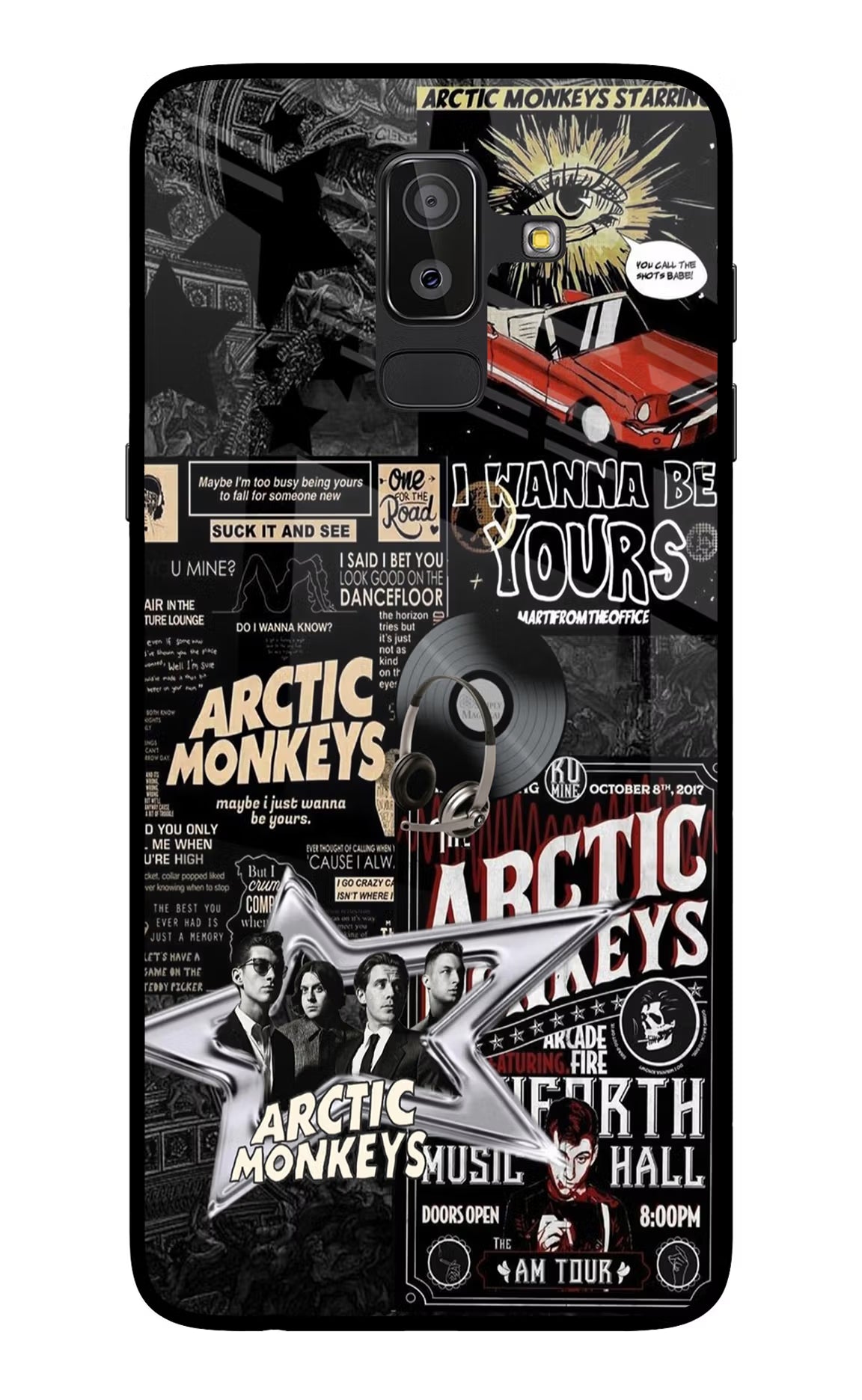 Arctic Monkeys Samsung On8 2018 Back Cover - Arctic Monkeys Samsung On8 2018 Glass Case Back Cover by Casekaro Arctic Monkeys Samsung On8 2018 Glass Case Back Cover by Casekaro