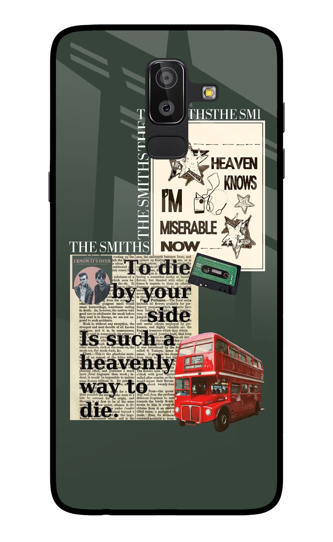 The Smiths Samsung On8 2018 Back Cover - The Smiths Samsung On8 2018 Glass Case Back Cover by Casekaro The Smiths Samsung On8 2018 Glass Case Back Cover by Casekaro