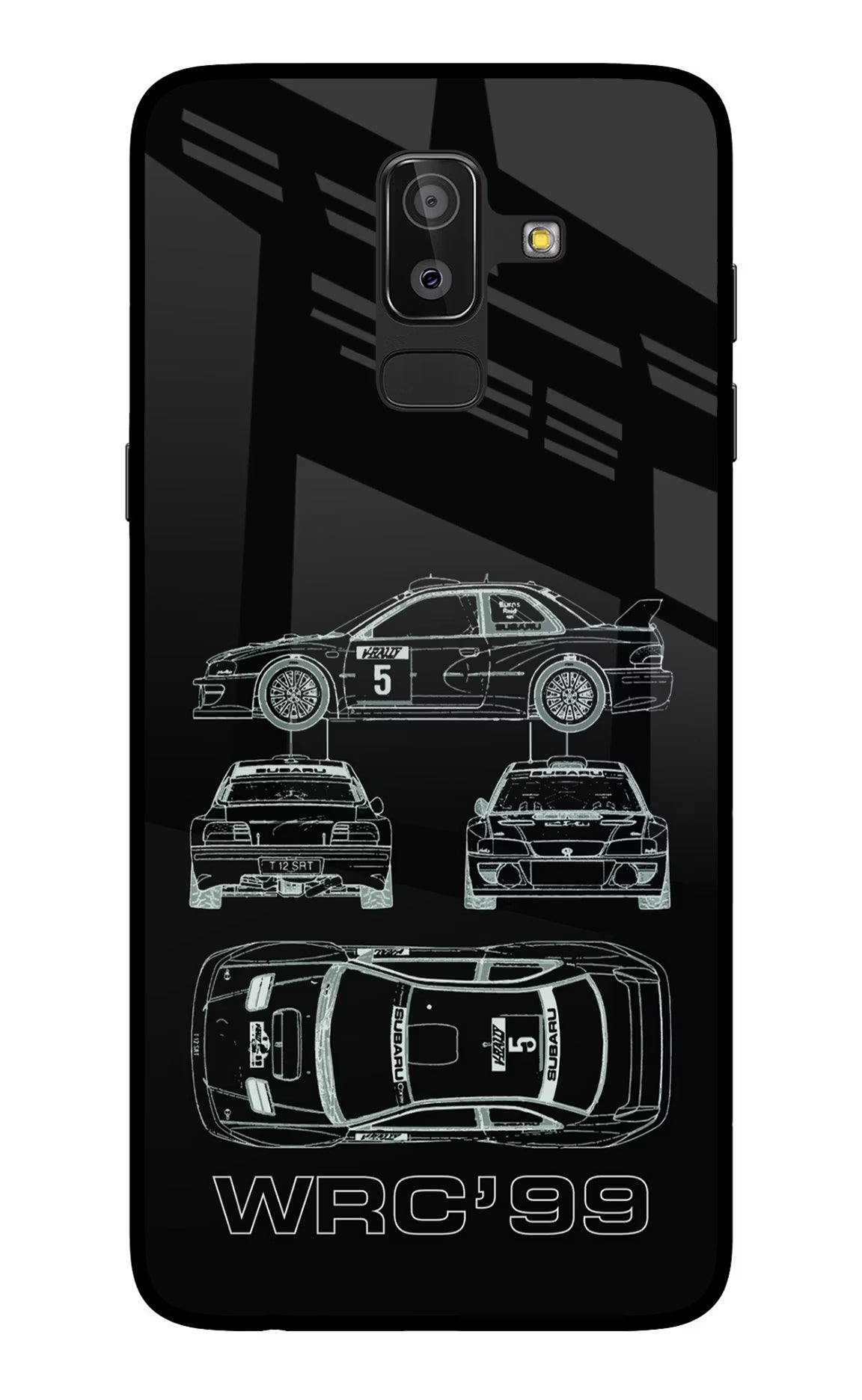 WRC'99 Samsung On8 2018 Back Cover - WRC'99 Samsung On8 2018 Glass Case Back Cover by Casekaro WRC'99 Samsung On8 2018 Glass Case Back Cover by Casekaro
