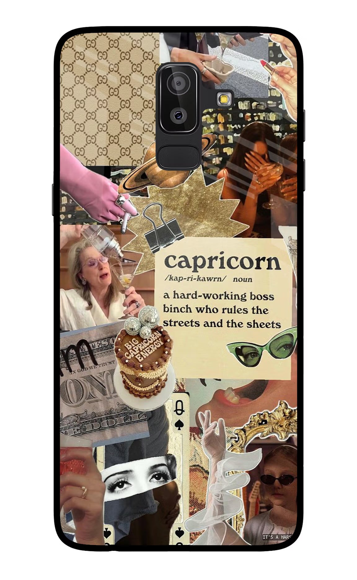 Capricorn Zodiac Samsung On8 2018 Glass Case - Capricorn Zodiac Samsung On8 2018 Glass Case Capricorn Zodiac Samsung On8 2018 Glass Case