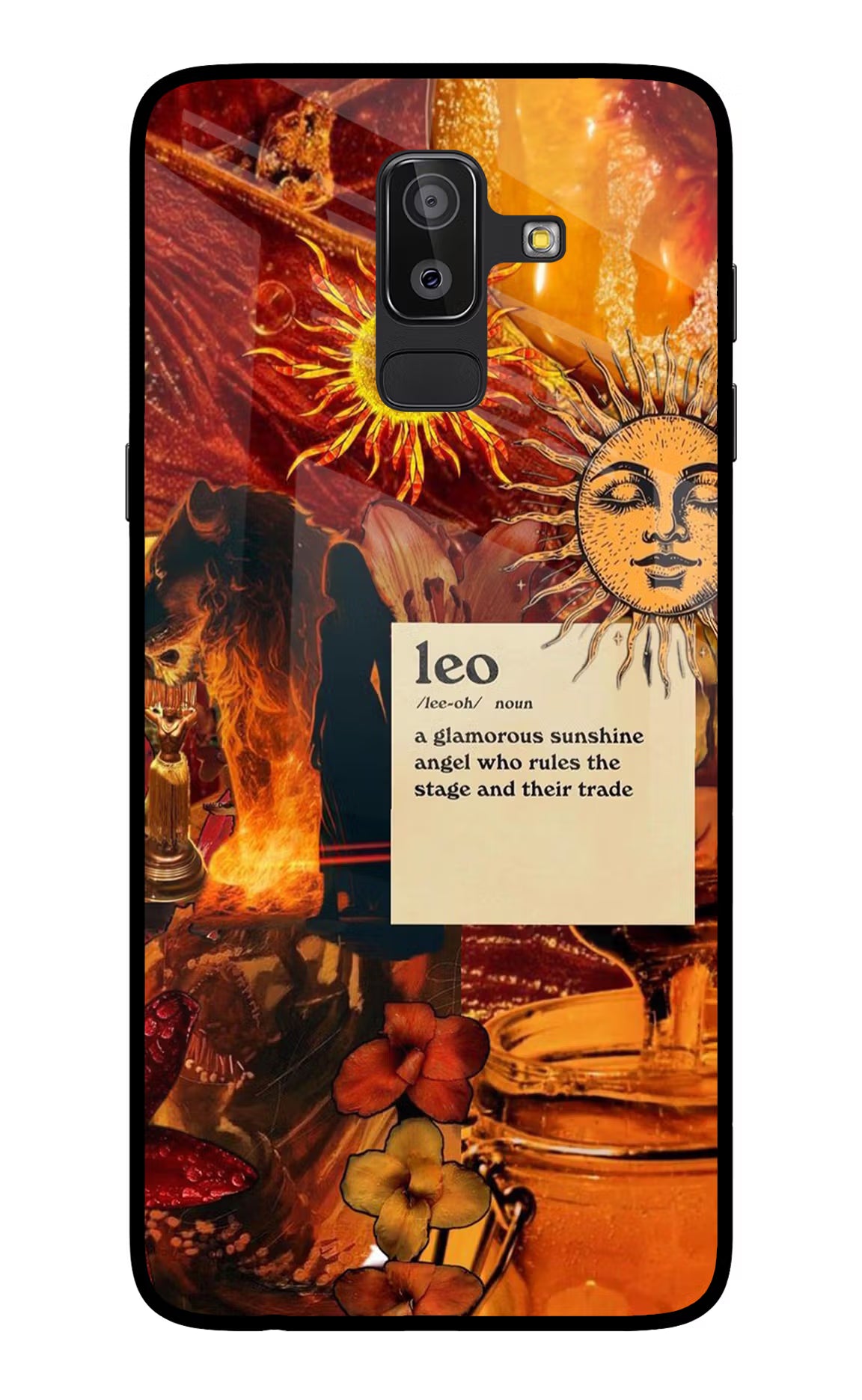 Leo Zodiac Samsung On8 2018 Glass Case - Leo Zodiac Samsung On8 2018 Glass Case Leo Zodiac Samsung On8 2018 Glass Case