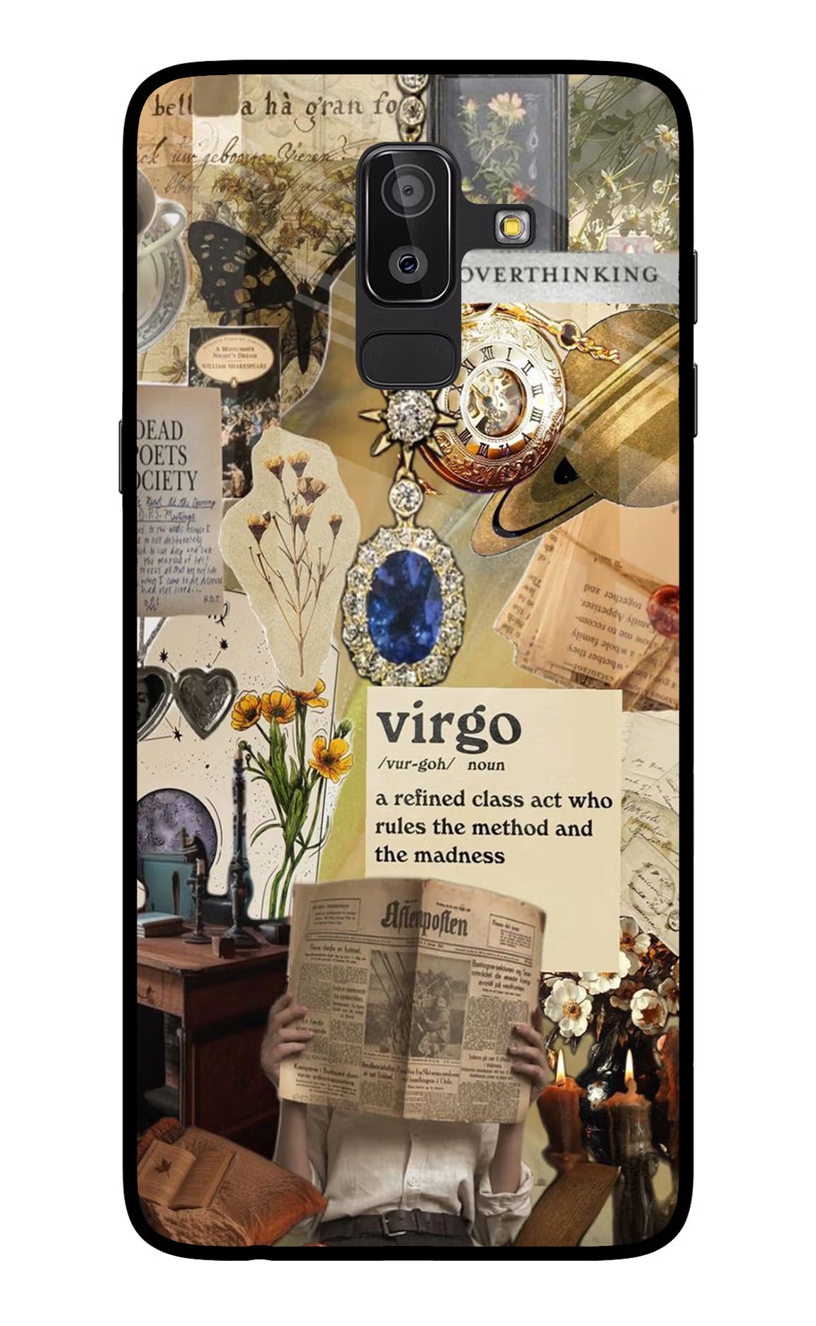 Virgo Zodiac Samsung On8 2018 Glass Case - Virgo Zodiac Samsung On8 2018 Glass Case Virgo Zodiac Samsung On8 2018 Glass Case