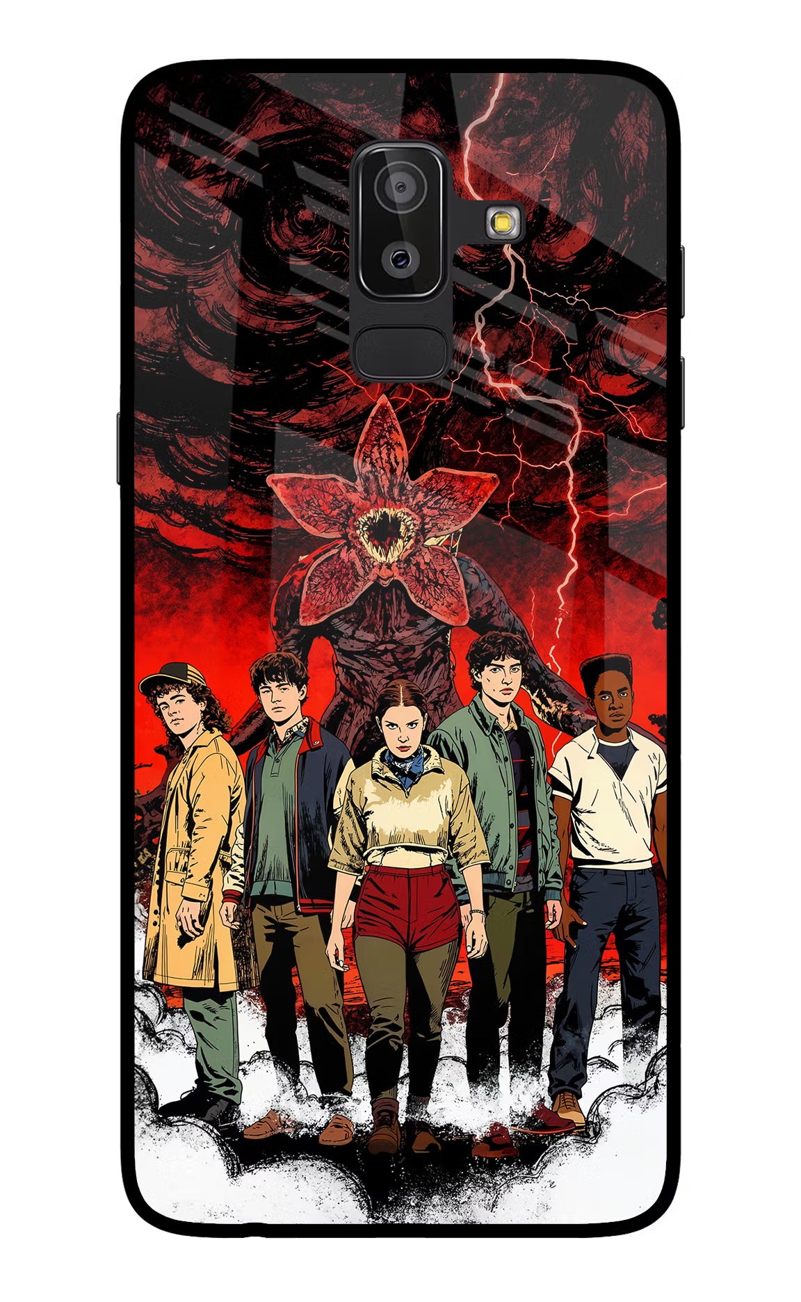 Ordinary Things Characters Samsung On8 2018 Back Cover - Ordinary Things Characters Samsung On8 2018 Glass Case Back Cover by Casekaro Ordinary Things Characters Samsung On8 2018 Glass Case Back Cover by Casekaro