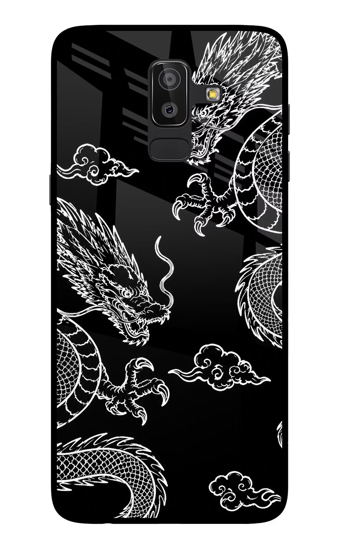Twin Dragons Samsung On8 2018 Glass Case - Twin Dragons Samsung On8 2018 Glass Case Twin Dragons Samsung On8 2018 Glass Case