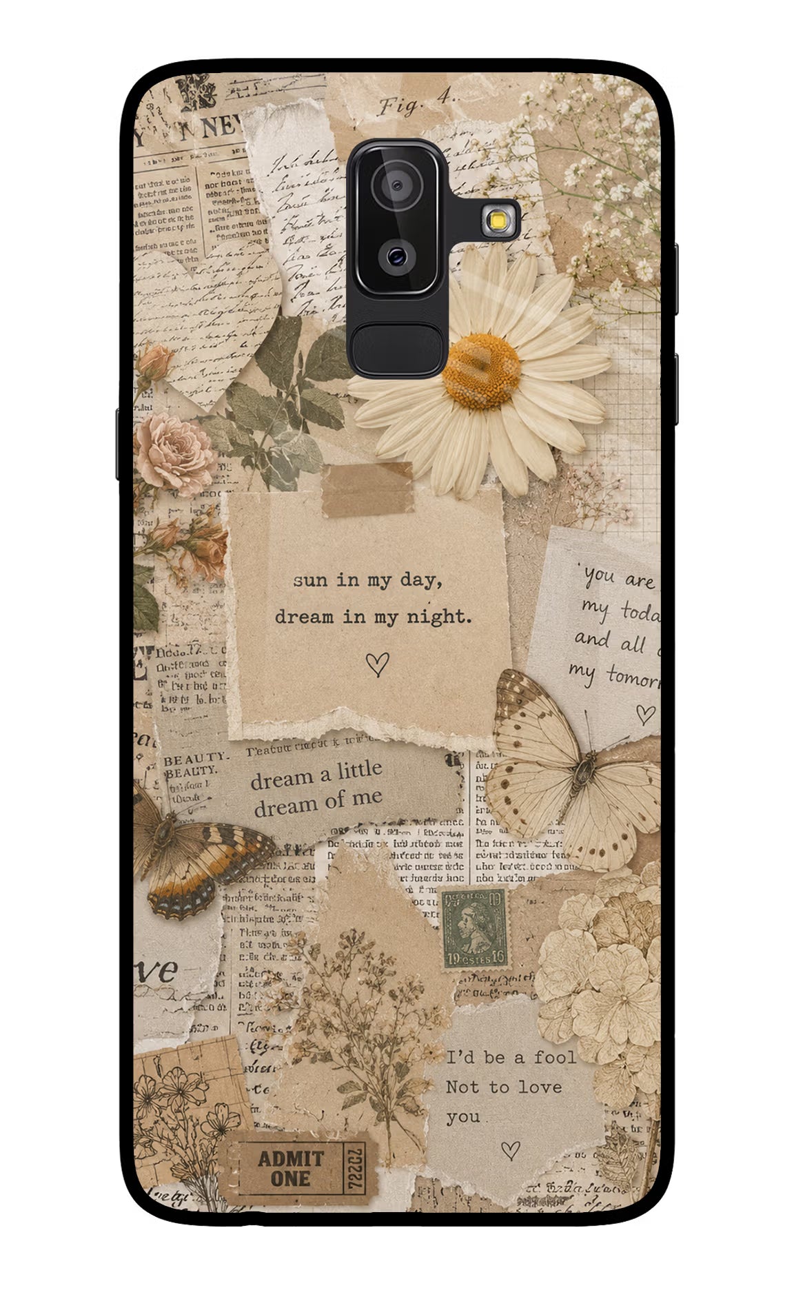 Vintage case Samsung On8 2018 Glass Case - Vintage case Samsung On8 2018 Glass Case Vintage case Samsung On8 2018 Glass Case