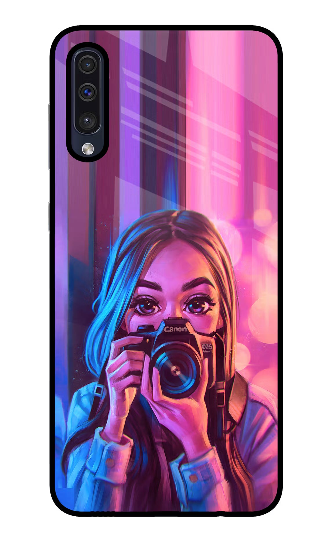 Girl Photographer Samsung A50/A50s/A30s Glass Case - Girl Photographer Samsung A50/A50s/A30s Glass Case Girl Photographer Samsung A50/A50s/A30s Glass Case
