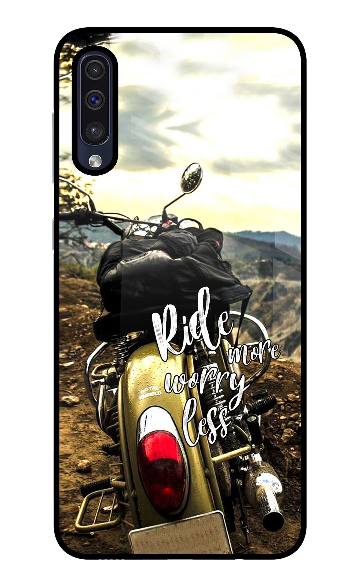 Ride More Worry Less Samsung A50/A50s/A30s Glass Case - Ride More Worry Less Samsung A50/A50s/A30s Glass Case Ride More Worry Less Samsung A50/A50s/A30s Glass Case
