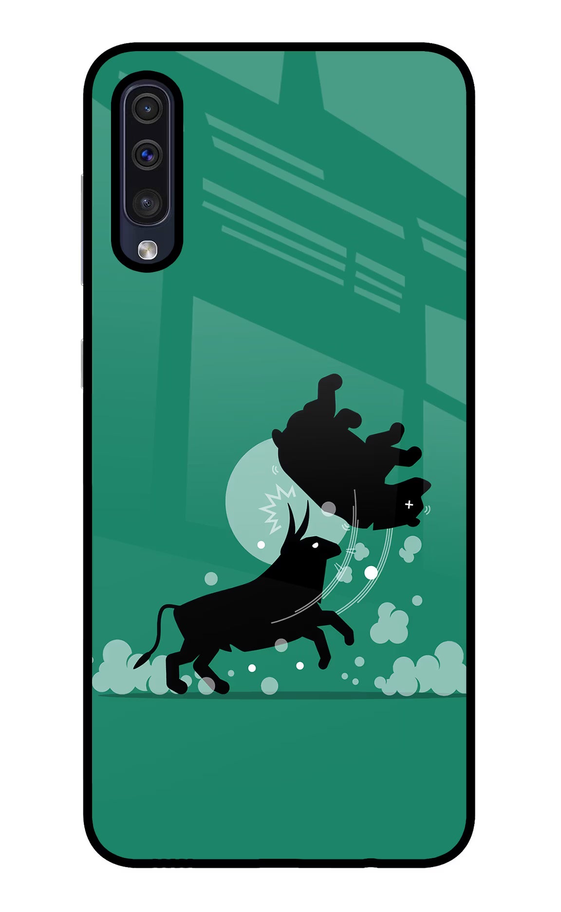 Bull Conqueror Samsung A50/A50s/A30s Glass Case - Bull Conqueror Samsung A50/A50s/A30s Glass Case Bull Conqueror Samsung A50/A50s/A30s Glass Case