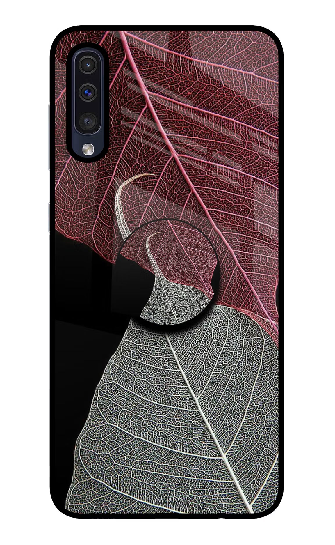 Leaf Pattern Samsung A50/A50s/A30s Glass Case - Leaf Pattern Samsung A50/A50s/A30s Glass Case Leaf Pattern Samsung A50/A50s/A30s Glass Case