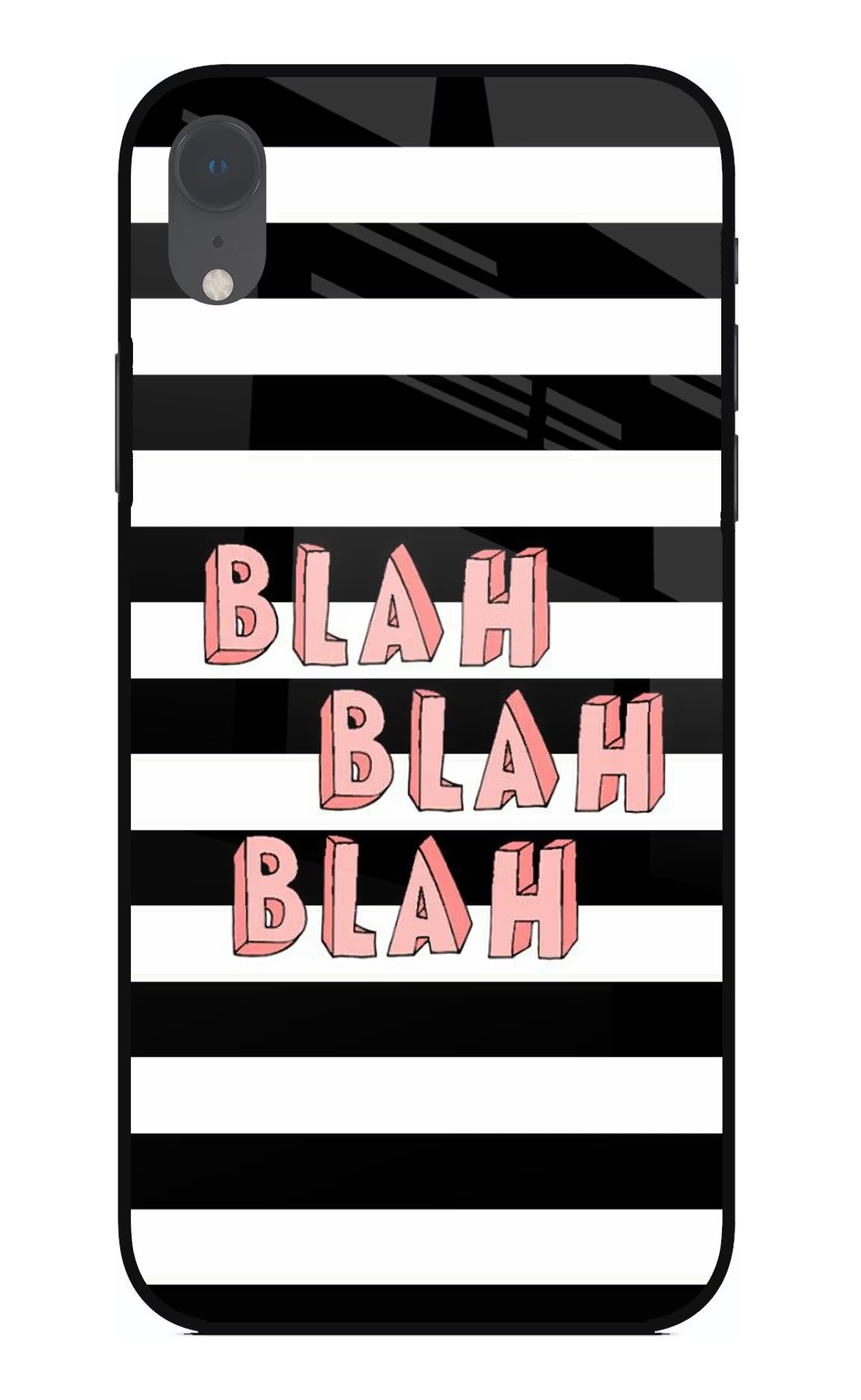 Blah Blah Blah iPhone XR Glass Case - Blah Blah Blah iPhone XR Glass Case Blah Blah Blah iPhone XR Glass Case