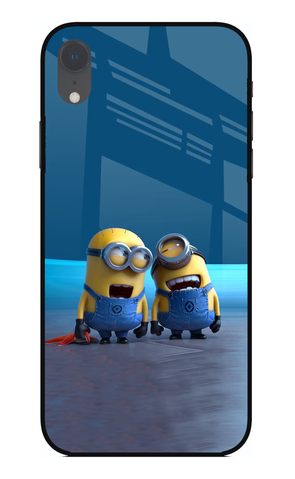 Minion Laughing iPhone XR Glass Case - Minion Laughing iPhone XR Glass Case Minion Laughing iPhone XR Glass Case