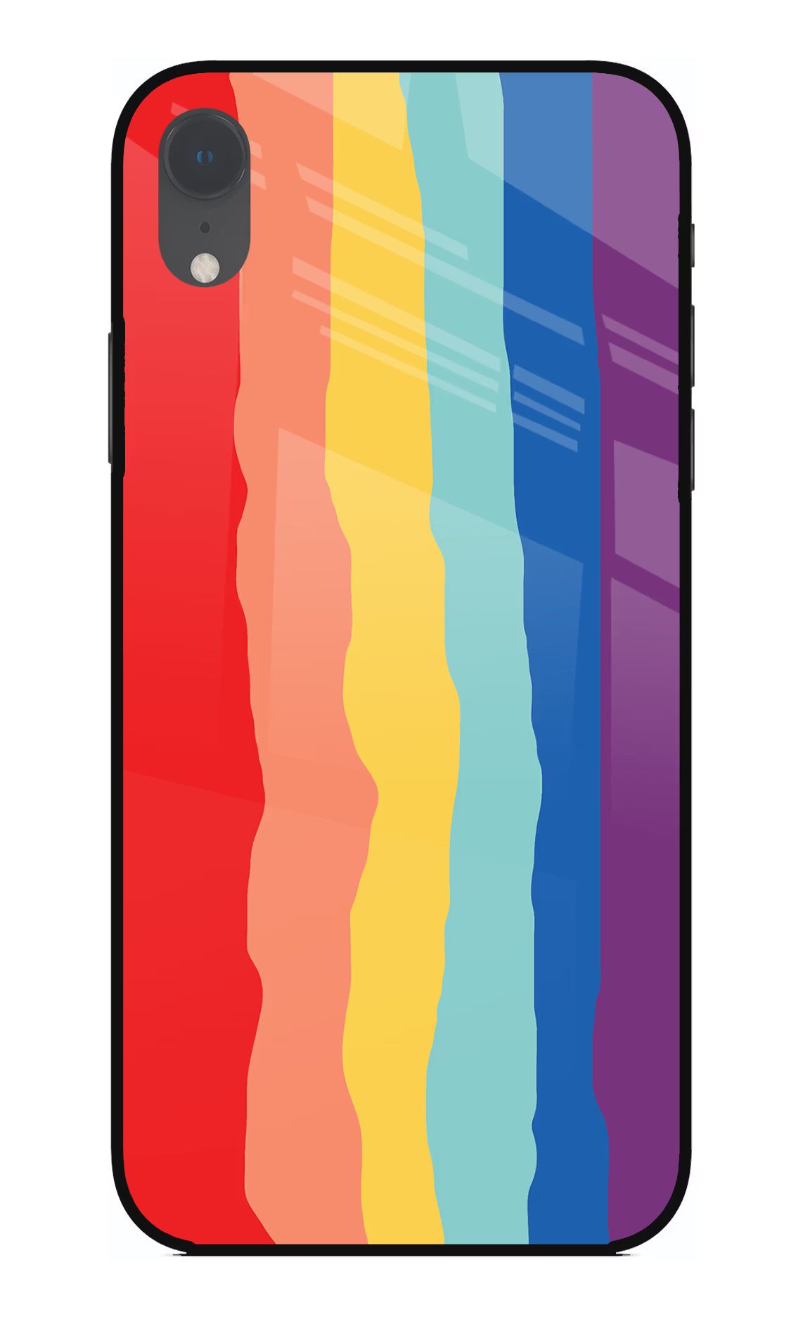 Rainbow iPhone XR Glass Case - Rainbow iPhone XR Glass Case Rainbow iPhone XR Glass Case