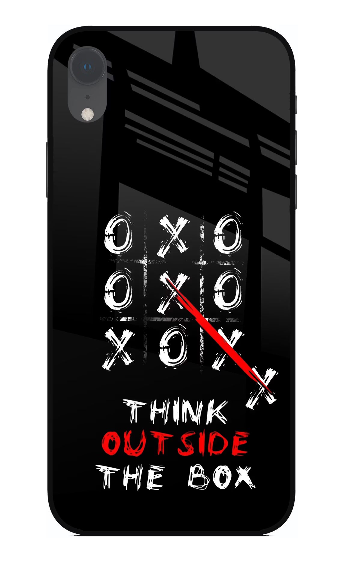 Think out of the BOX iPhone XR Glass Case - Think out of the BOX iPhone XR Glass Case Think out of the BOX iPhone XR Glass Case