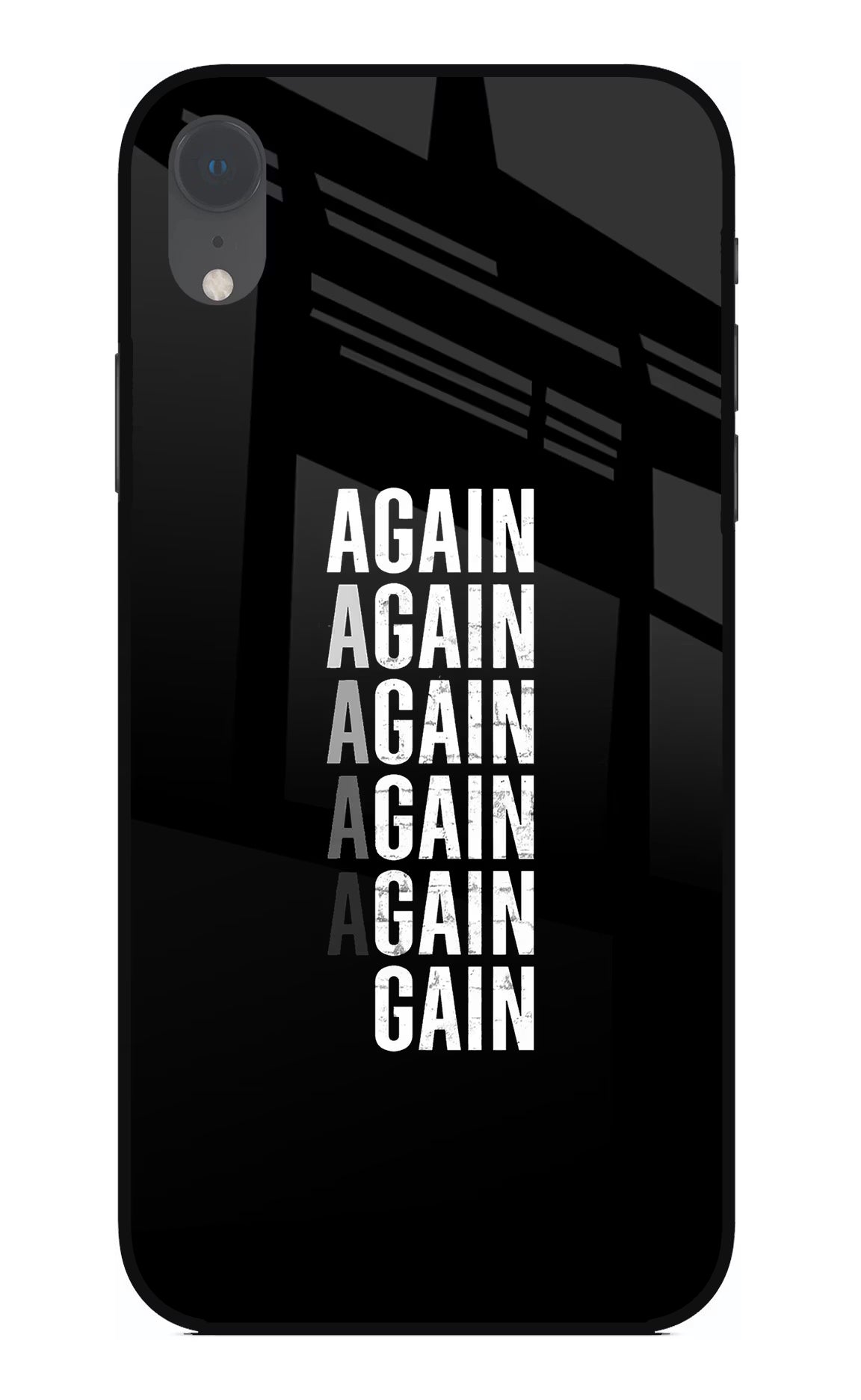 Again Again Gain iPhone XR Glass Case - Again Again Gain iPhone XR Glass Case Again Again Gain iPhone XR Glass Case