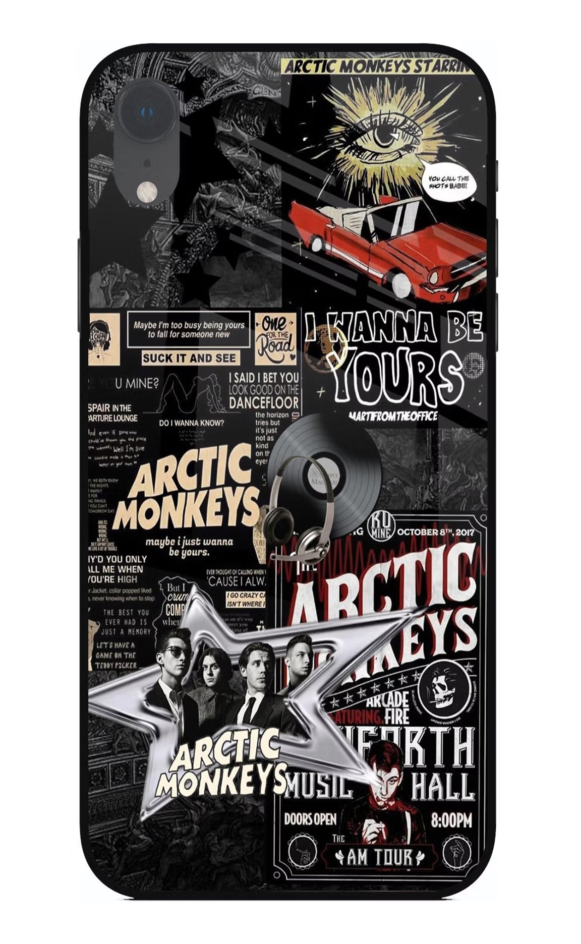 Arctic Monkeys iPhone XR Glass Case - Arctic Monkeys iPhone XR Glass Case Arctic Monkeys iPhone XR Glass Case