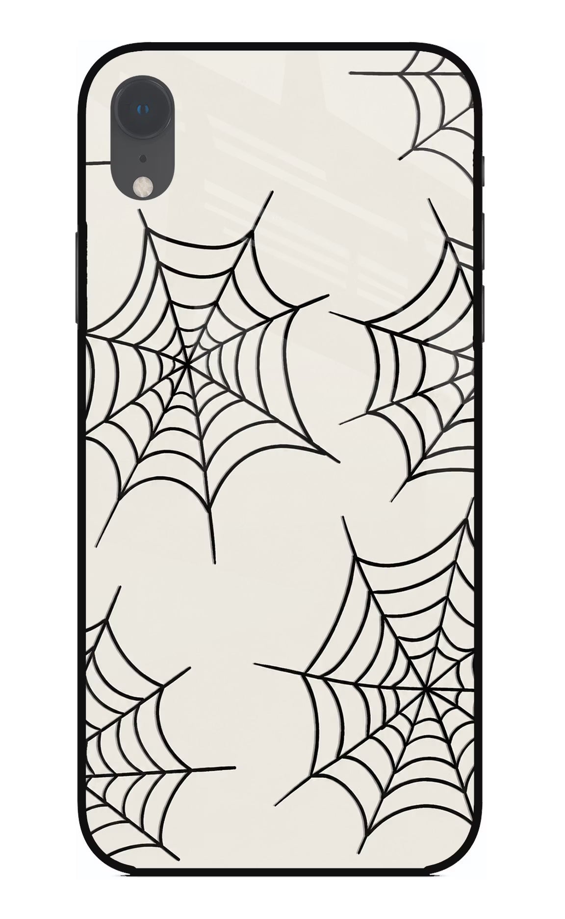 Spider Web iPhone XR Glass Case - Spider Web iPhone XR Glass Case Spider Web iPhone XR Glass Case