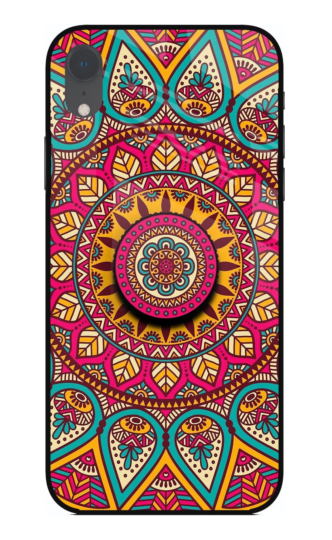 Mandala iPhone XR Glass Case - Mandala iPhone XR Glass Case Mandala iPhone XR Glass Case