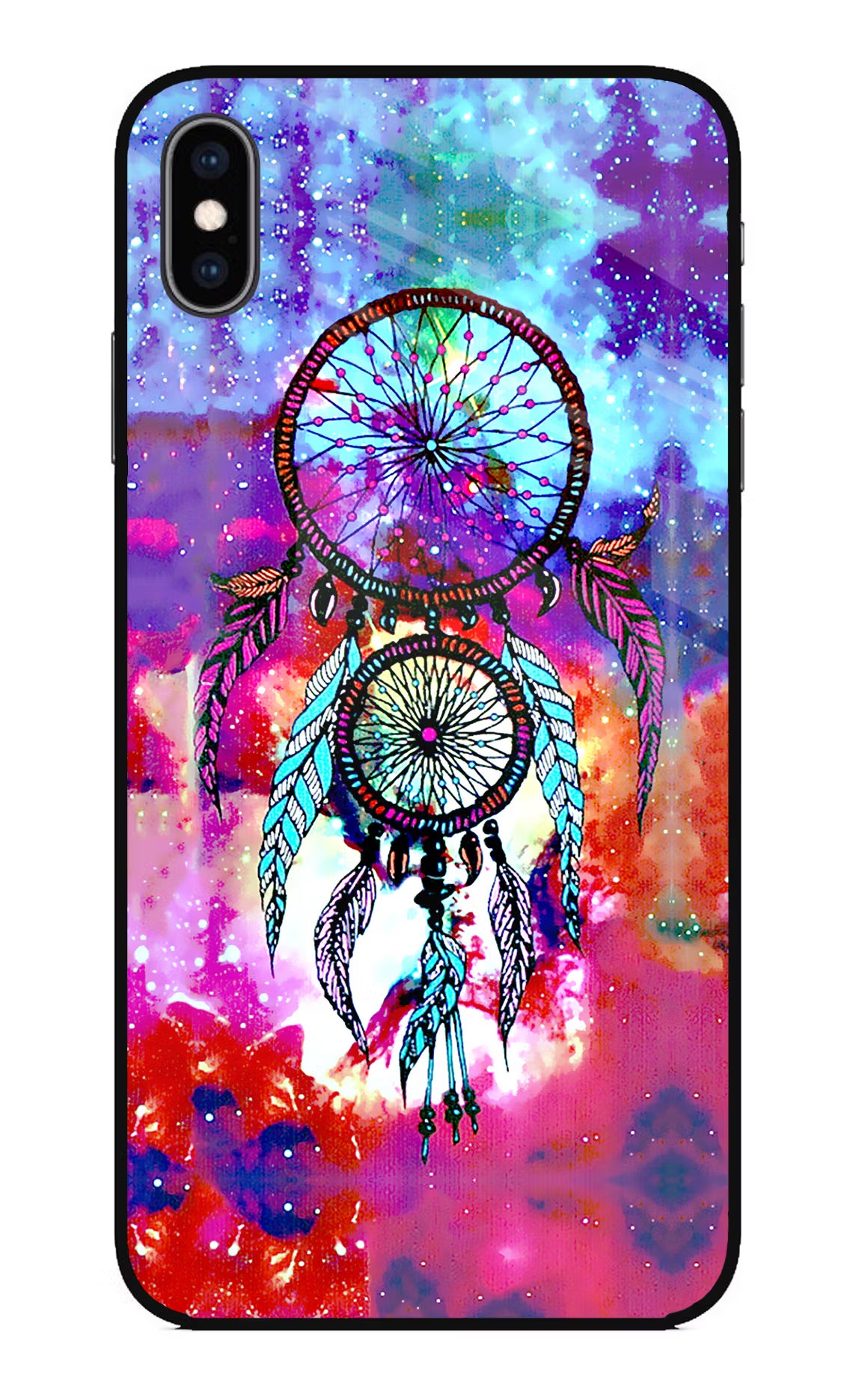 Dream Catcher Abstract iPhone XS Max Glass Case - Dream Catcher Abstract iPhone XS Max Glass Case Dream Catcher Abstract iPhone XS Max Glass Case