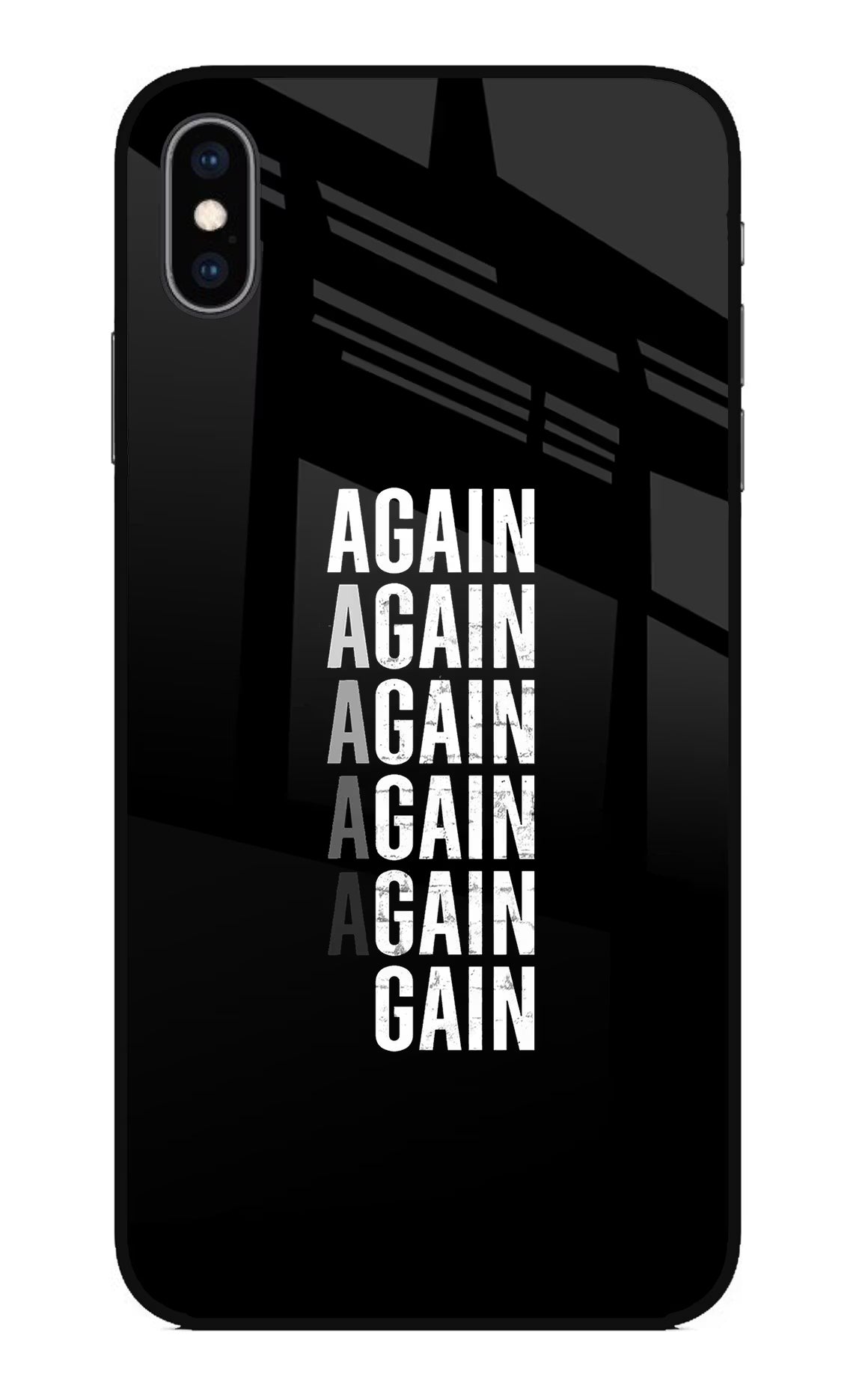 Again Again Gain iPhone XS Max Glass Case - Again Again Gain iPhone XS Max Glass Case Again Again Gain iPhone XS Max Glass Case