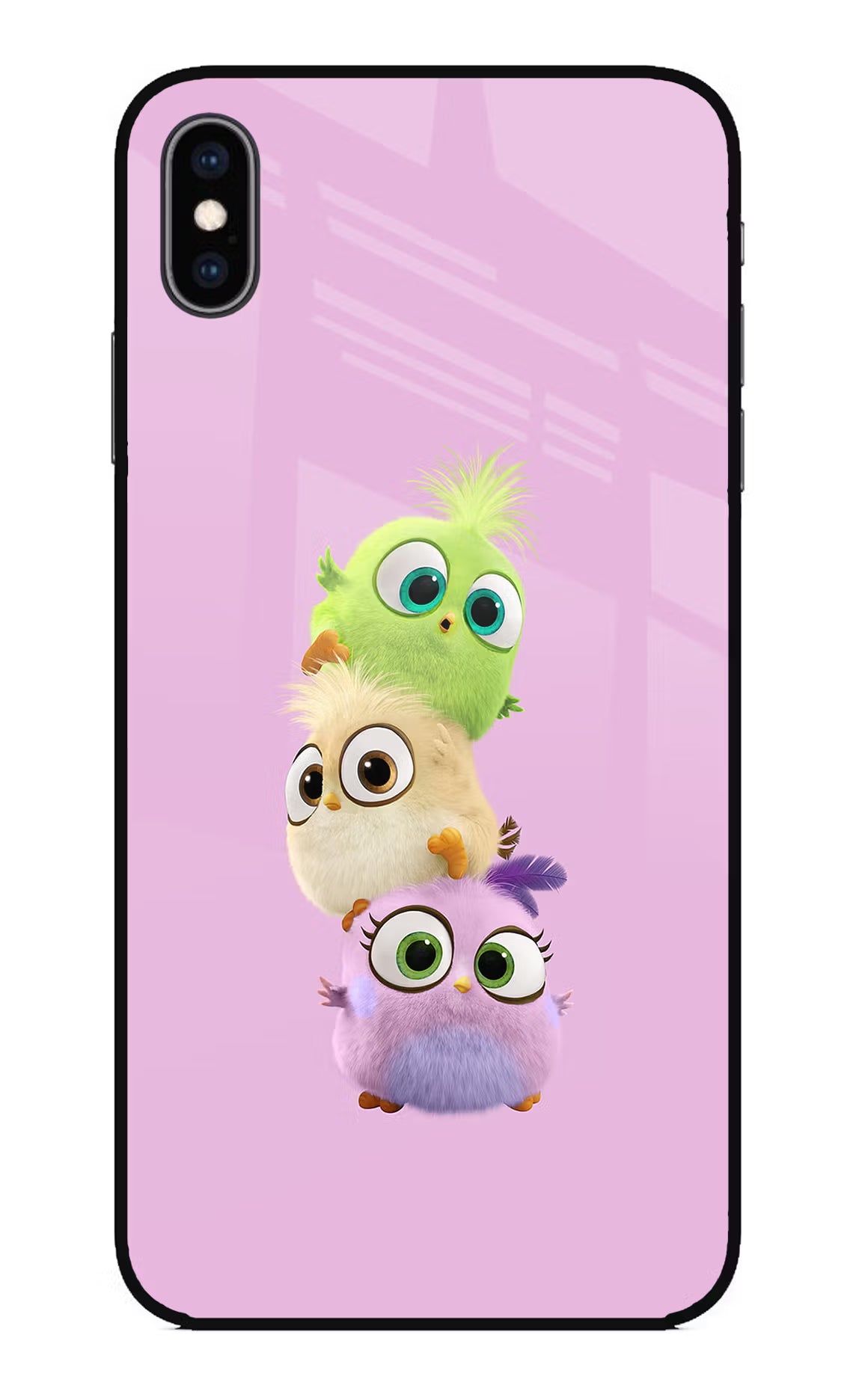 Cute Little Birds iPhone XS Max Glass Case - Cute Little Birds iPhone XS Max Glass Case Cute Little Birds iPhone XS Max Glass Case