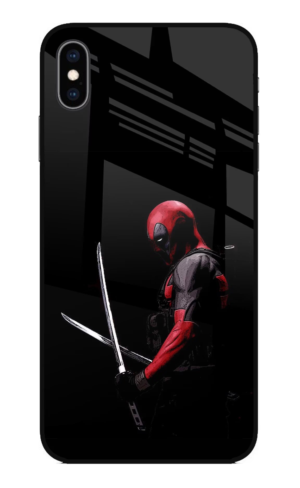 Deadpool iPhone XS Max Glass Case - Deadpool iPhone XS Max Glass Case Deadpool iPhone XS Max Glass Case