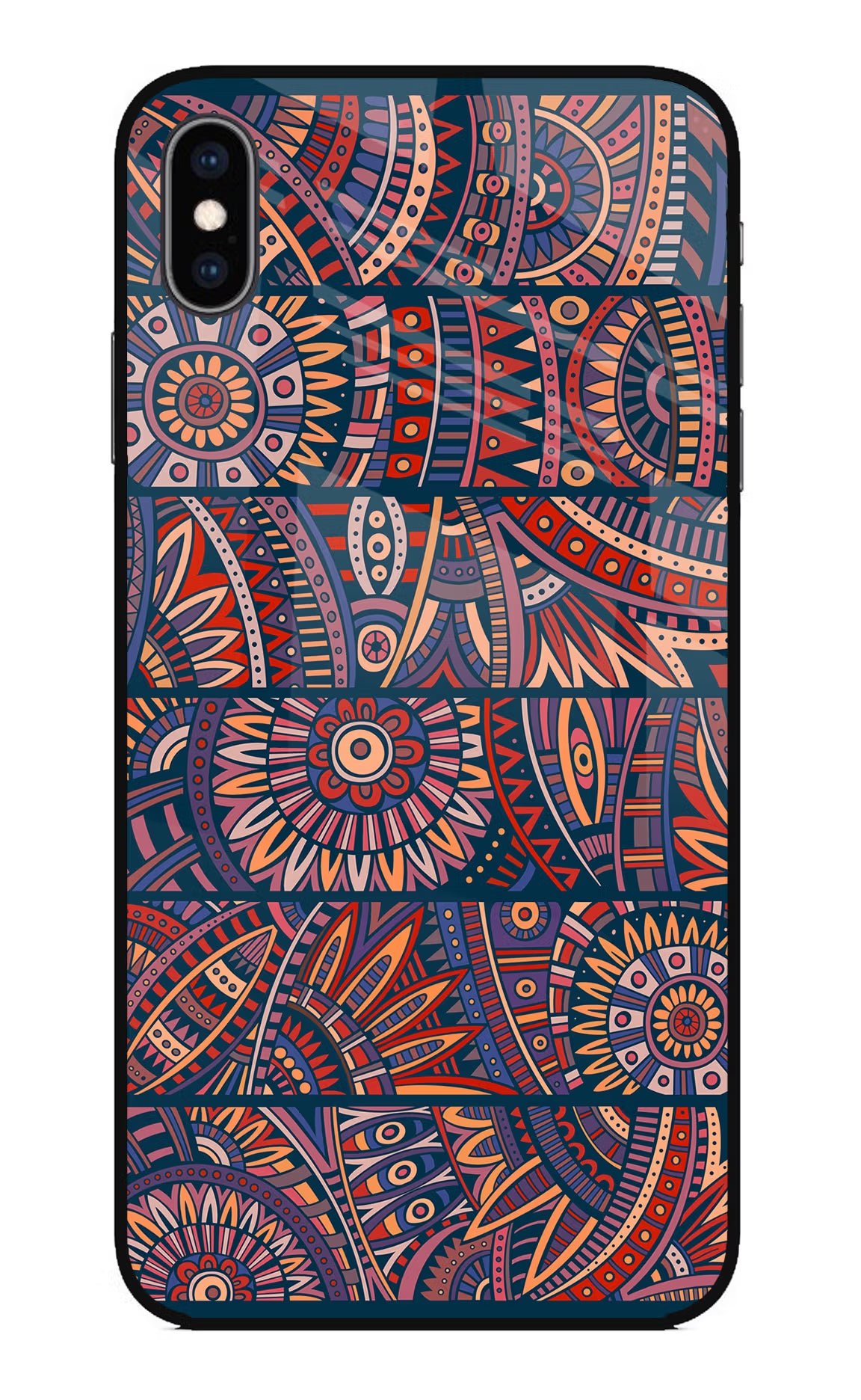African Culture Design iPhone XS Max Glass Case - African Culture Design iPhone XS Max Glass Case African Culture Design iPhone XS Max Glass Case