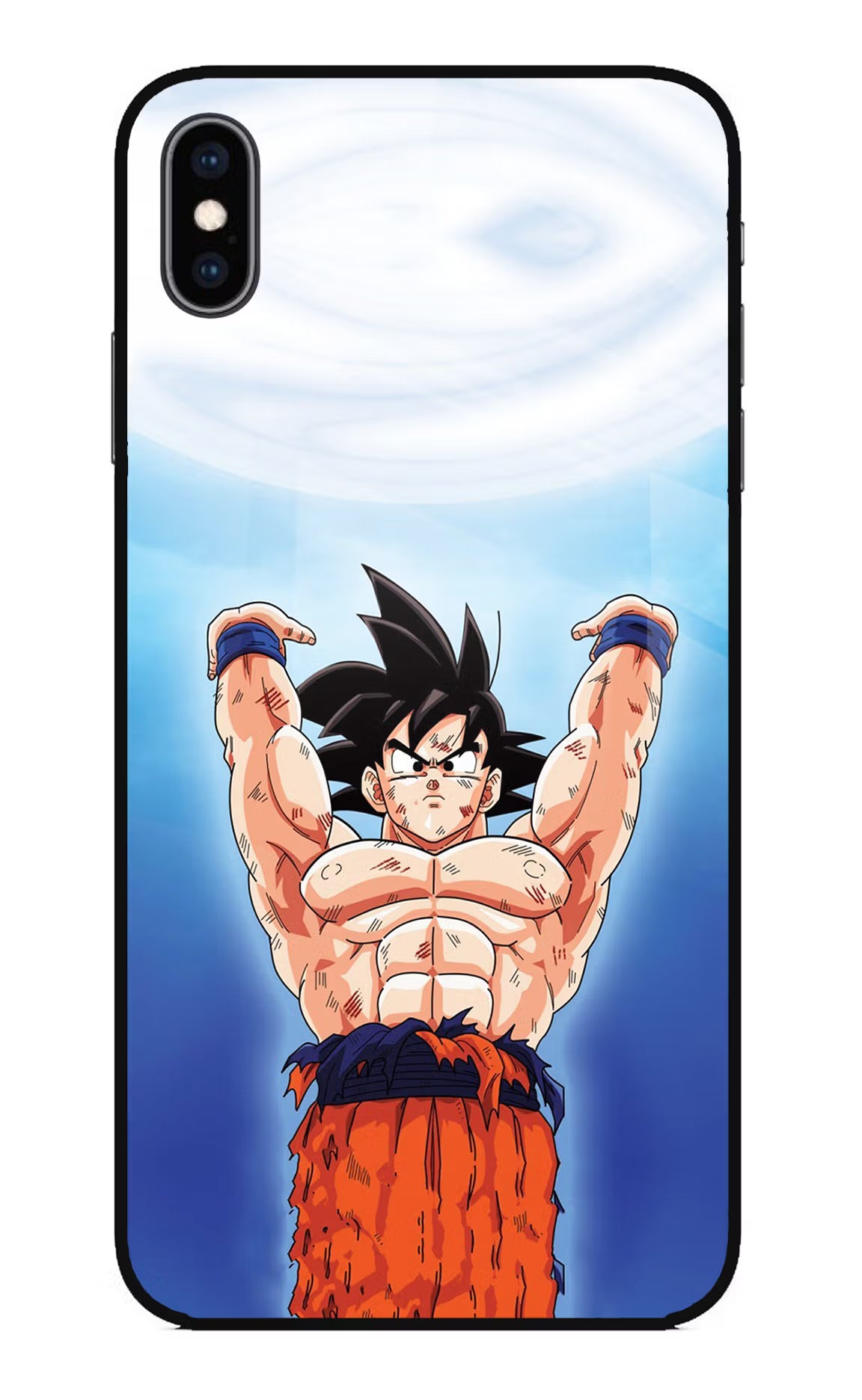 Goku Power iPhone XS Max Glass Case - Goku Power iPhone XS Max Glass Case Goku Power iPhone XS Max Glass Case