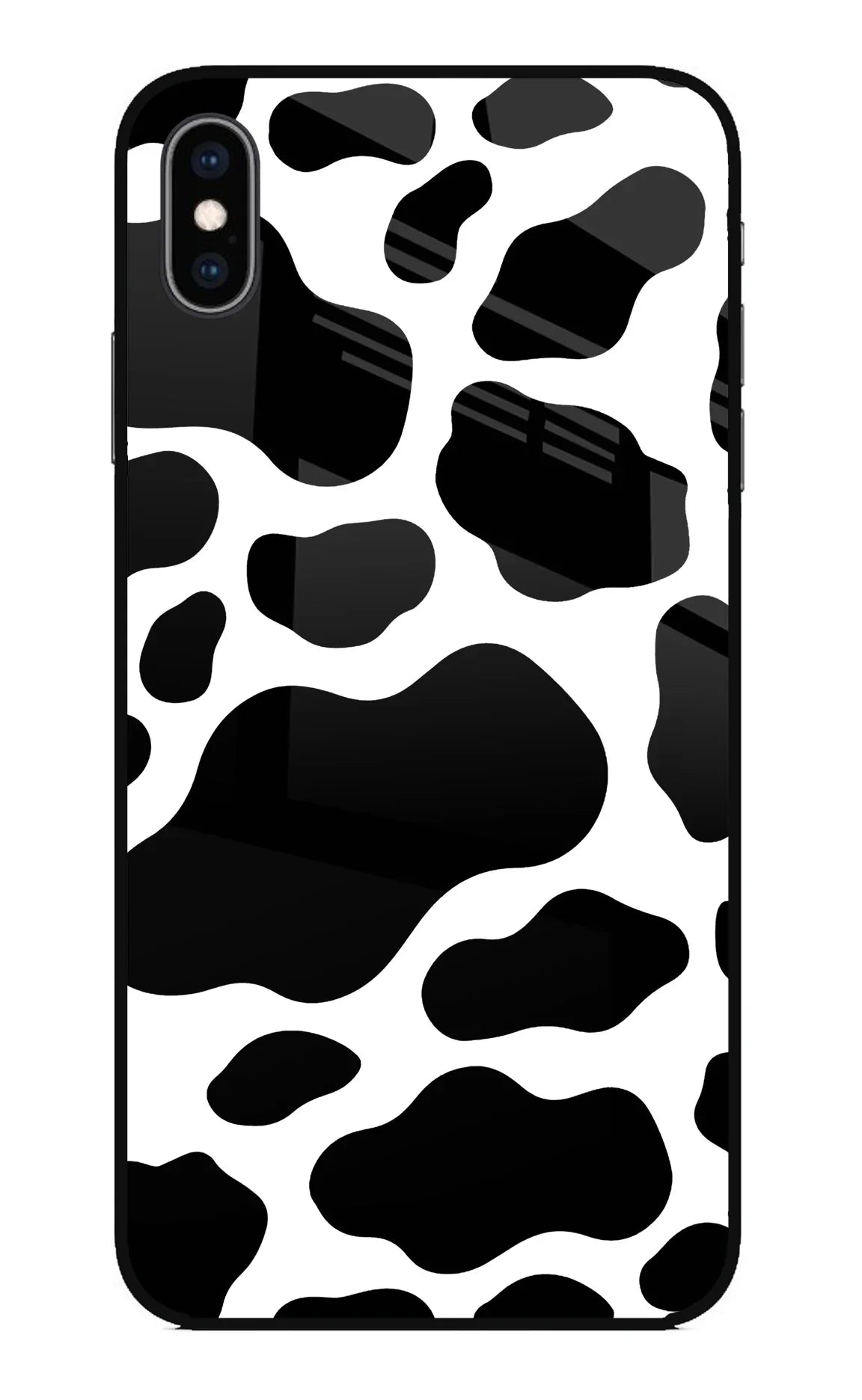 Cow Spots iPhone XS Max Glass Case - Cow Spots iPhone XS Max Glass Case Cow Spots iPhone XS Max Glass Case