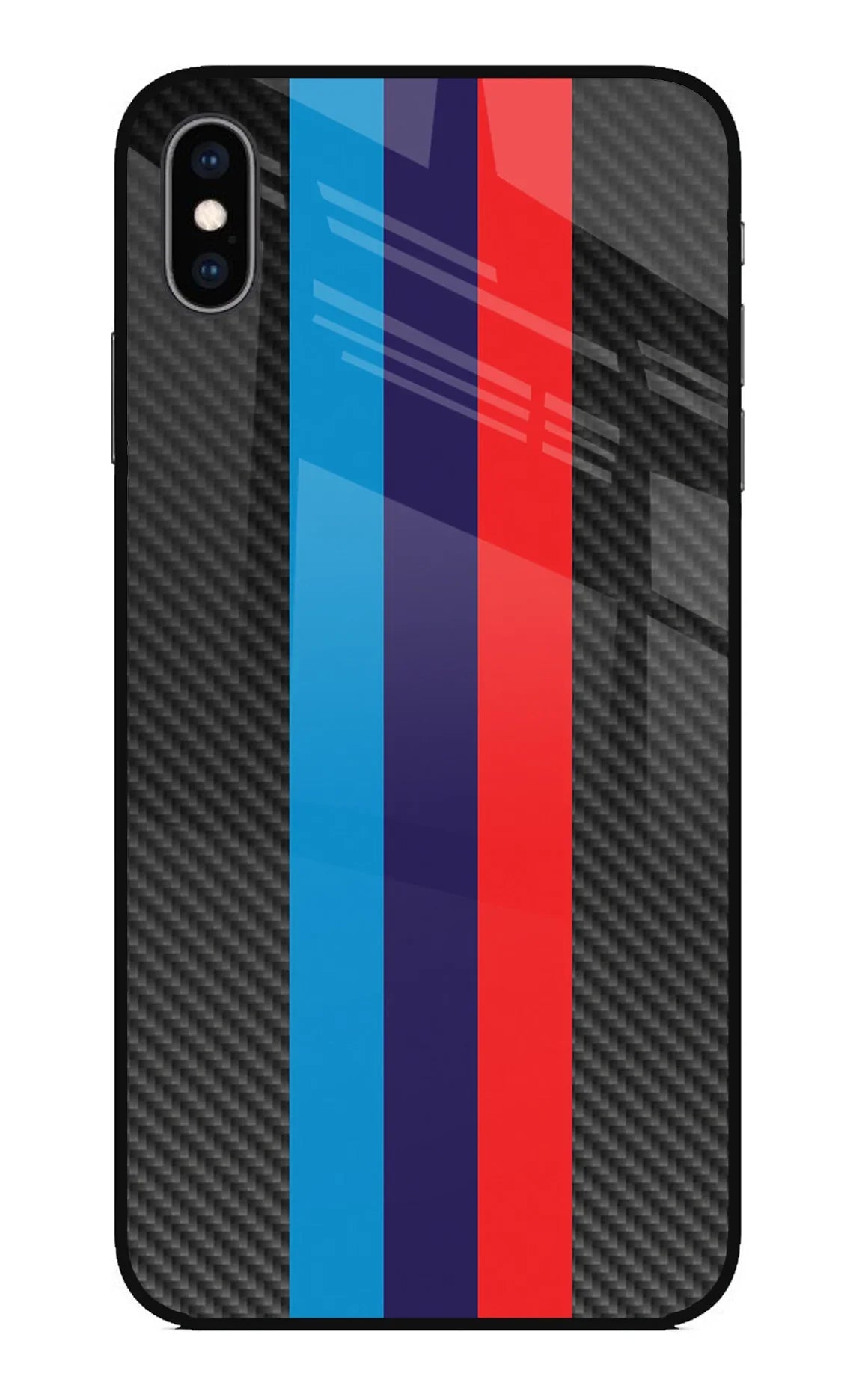 BMW Stripes Pattern iPhone XS Max Glass Case - BMW Stripes Pattern iPhone XS Max Glass Case BMW Stripes Pattern iPhone XS Max Glass Case