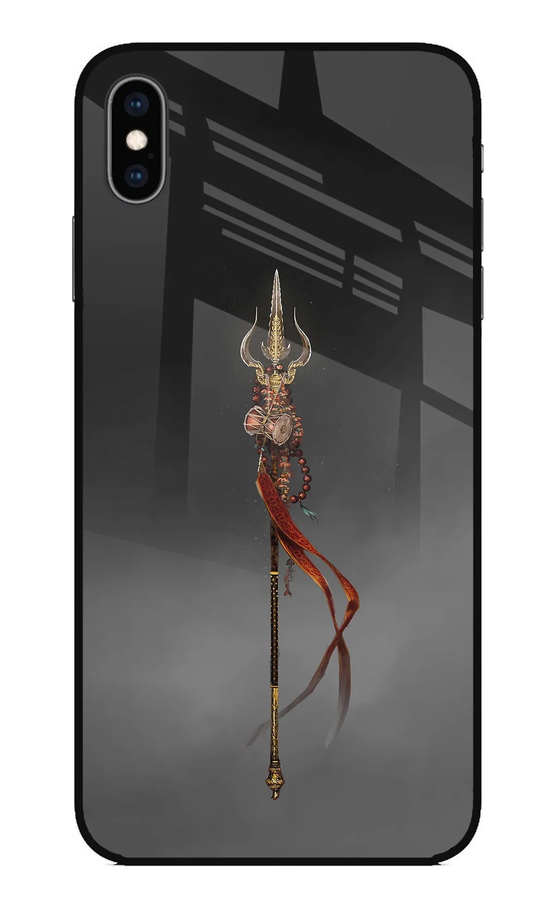 Shiv Trishul iPhone XS Max Glass Case - Shiv Trishul iPhone XS Max Glass Case Shiv Trishul iPhone XS Max Glass Case