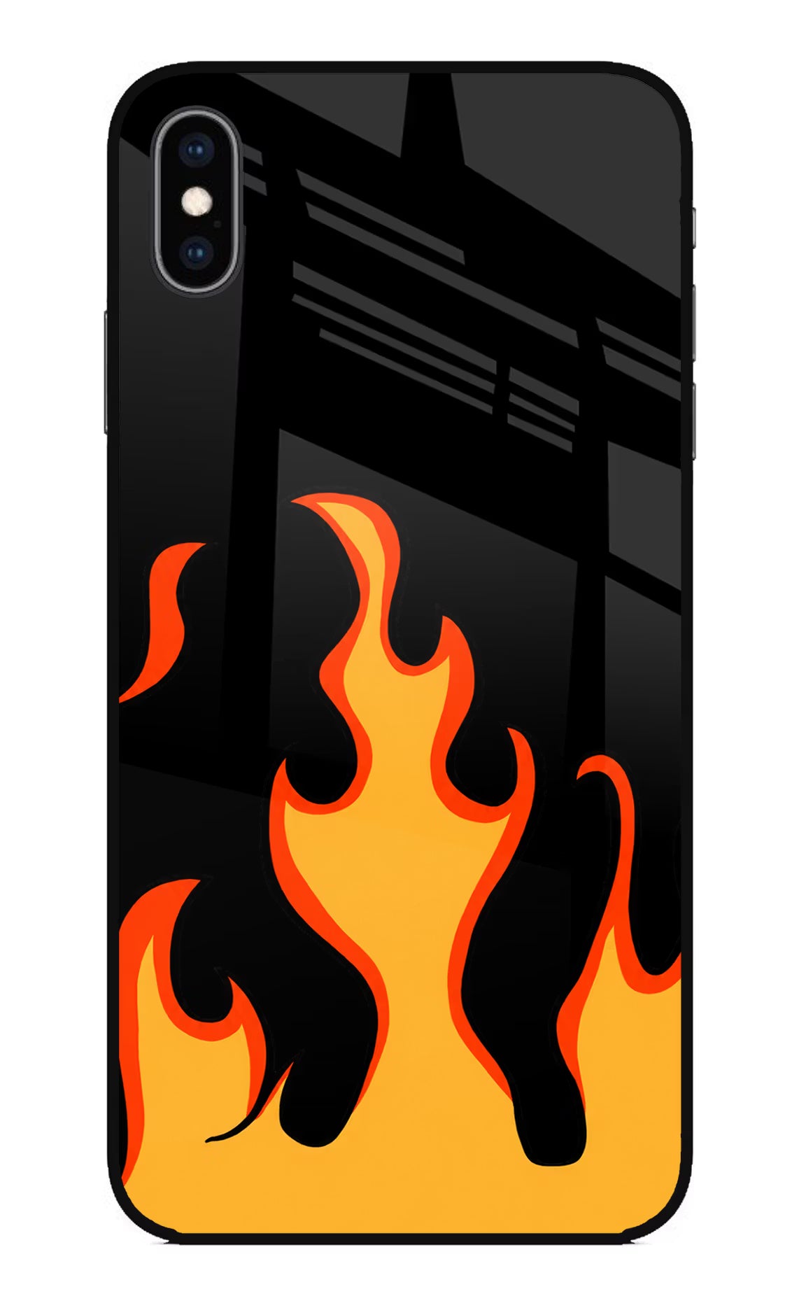 Fired Up – Black iPhone XS Max Glass Case - Fired Up – Black iPhone XS Max Glass Case Fired Up – Black iPhone XS Max Glass Case
