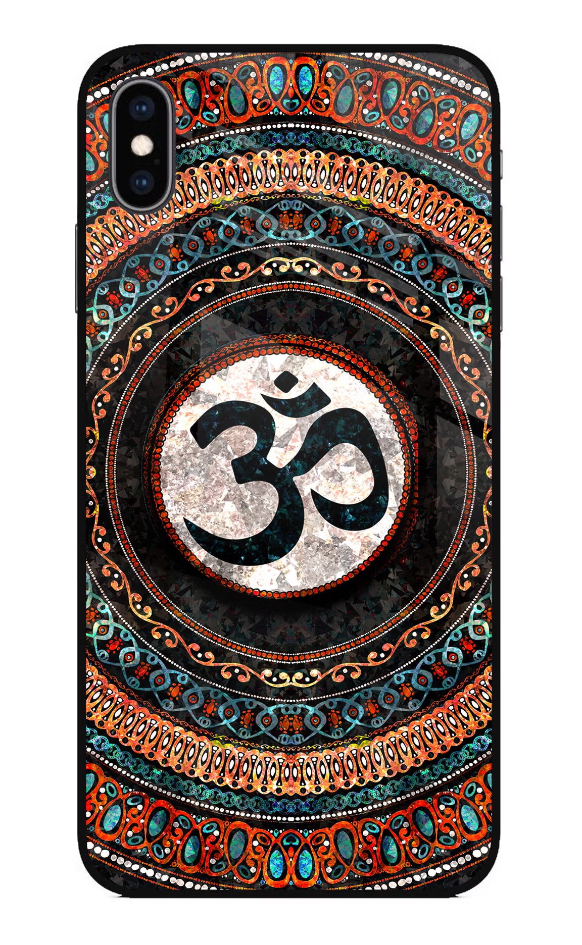 Om Culture iPhone XS Max Glass Case - Om Culture iPhone XS Max Glass Case Om Culture iPhone XS Max Glass Case