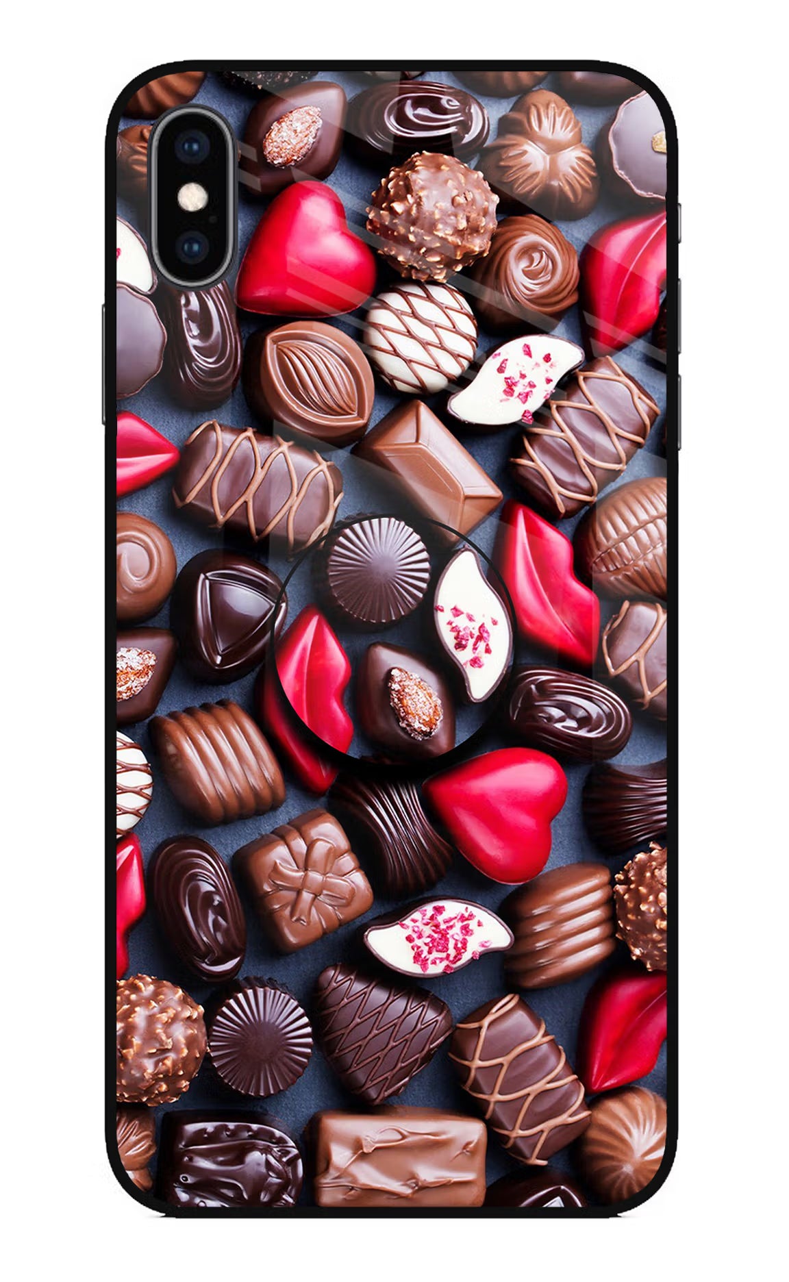 Chocolates iPhone XS Max Glass Case - Chocolates iPhone XS Max Glass Case Chocolates iPhone XS Max Glass Case
